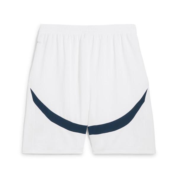 PUMA Manchester City 24/25 Men's Replica Soccer Shorts in White/Marine Blue Product Image