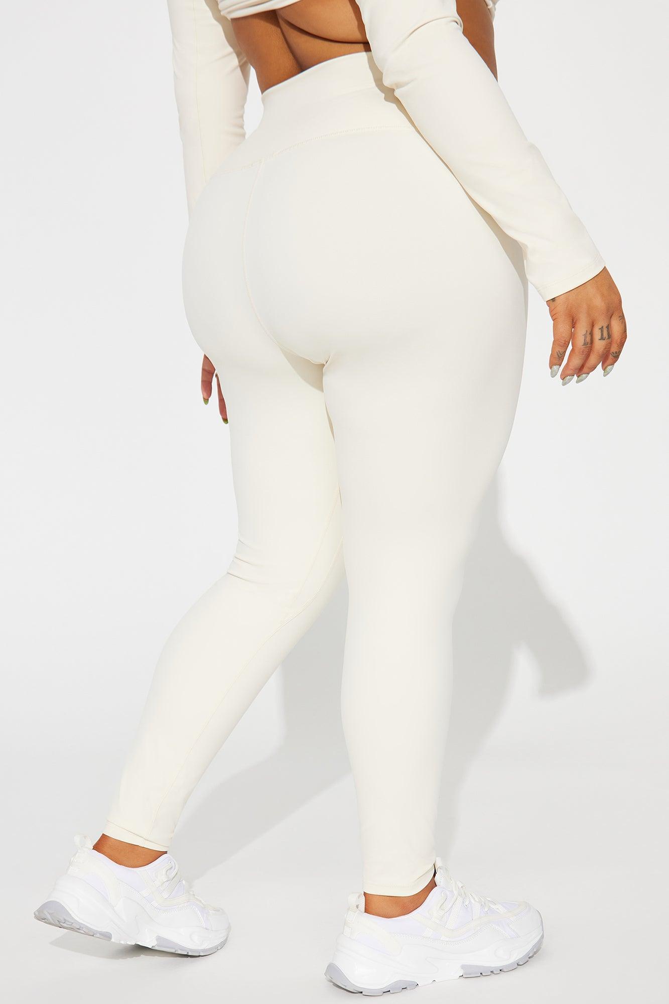 Get Right Active Leggings - Cream Product Image