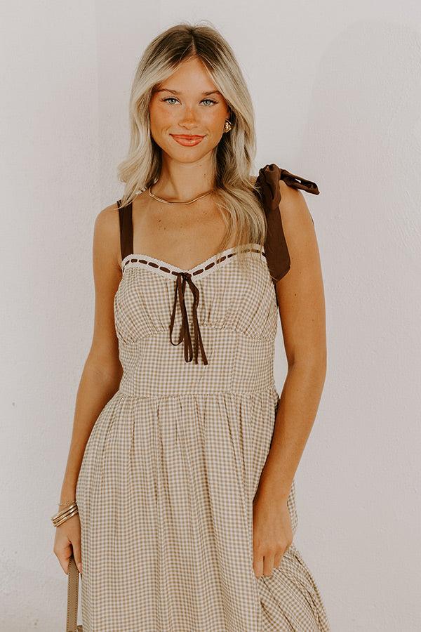 Charming Views Gingham Midi Dress Product Image