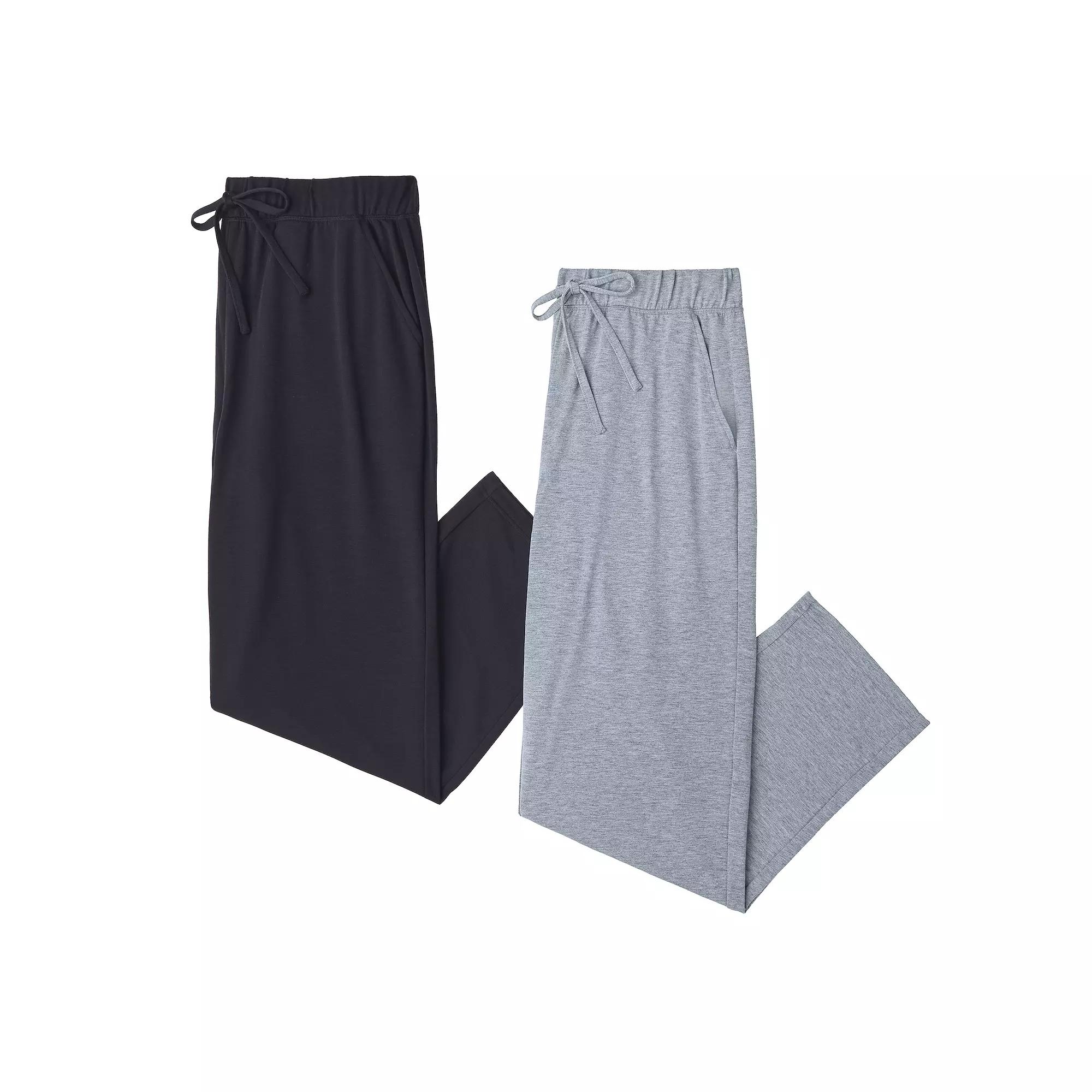 Men's Cuddl Duds® 2-Pack French Terry Pajama Pants,  Product Image