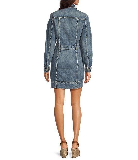 Lauren Ralph Lauren Sahon Button Front Denim Dress Product Image