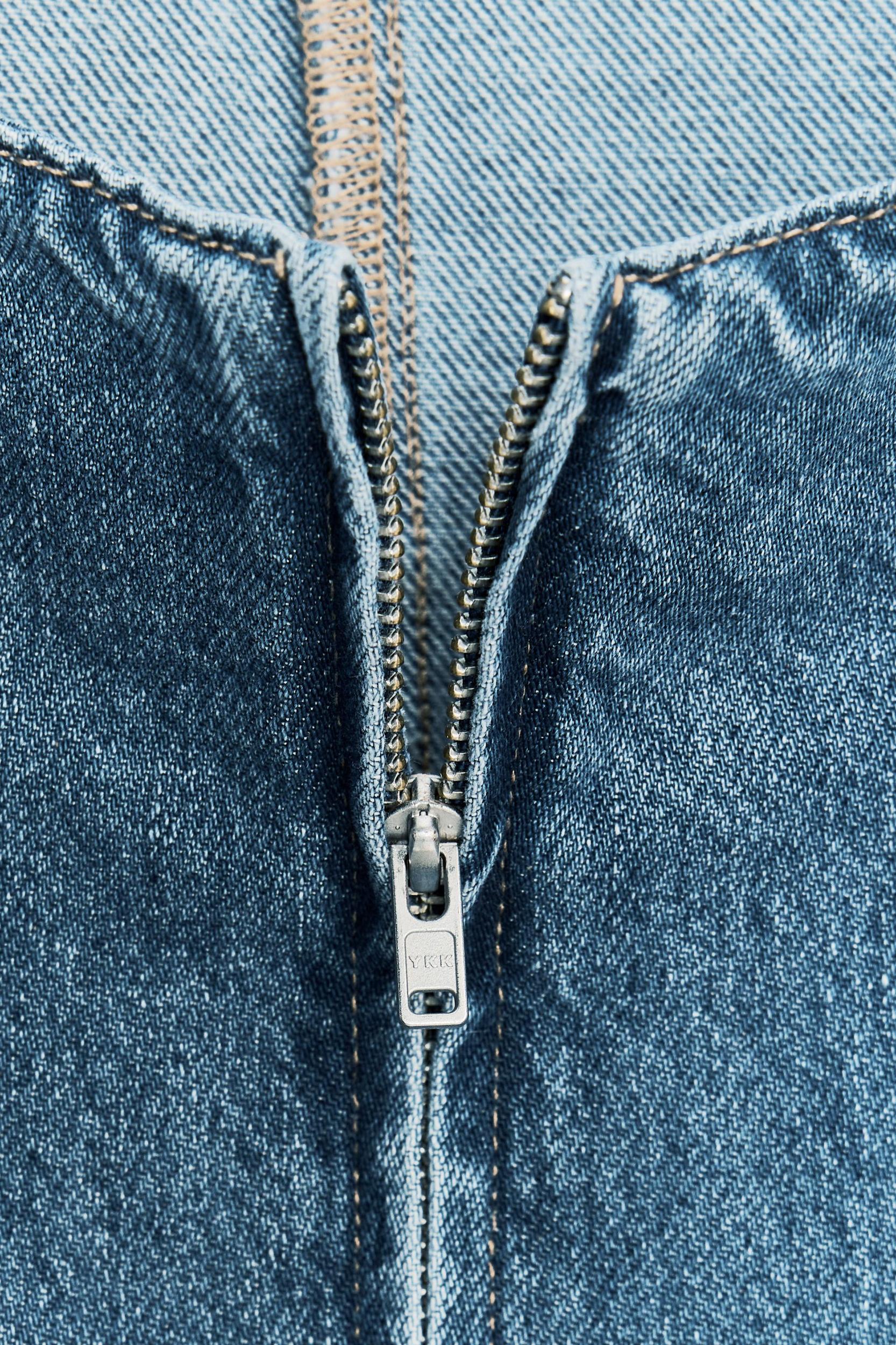 TRF HALTER DENIM DRESS Product Image