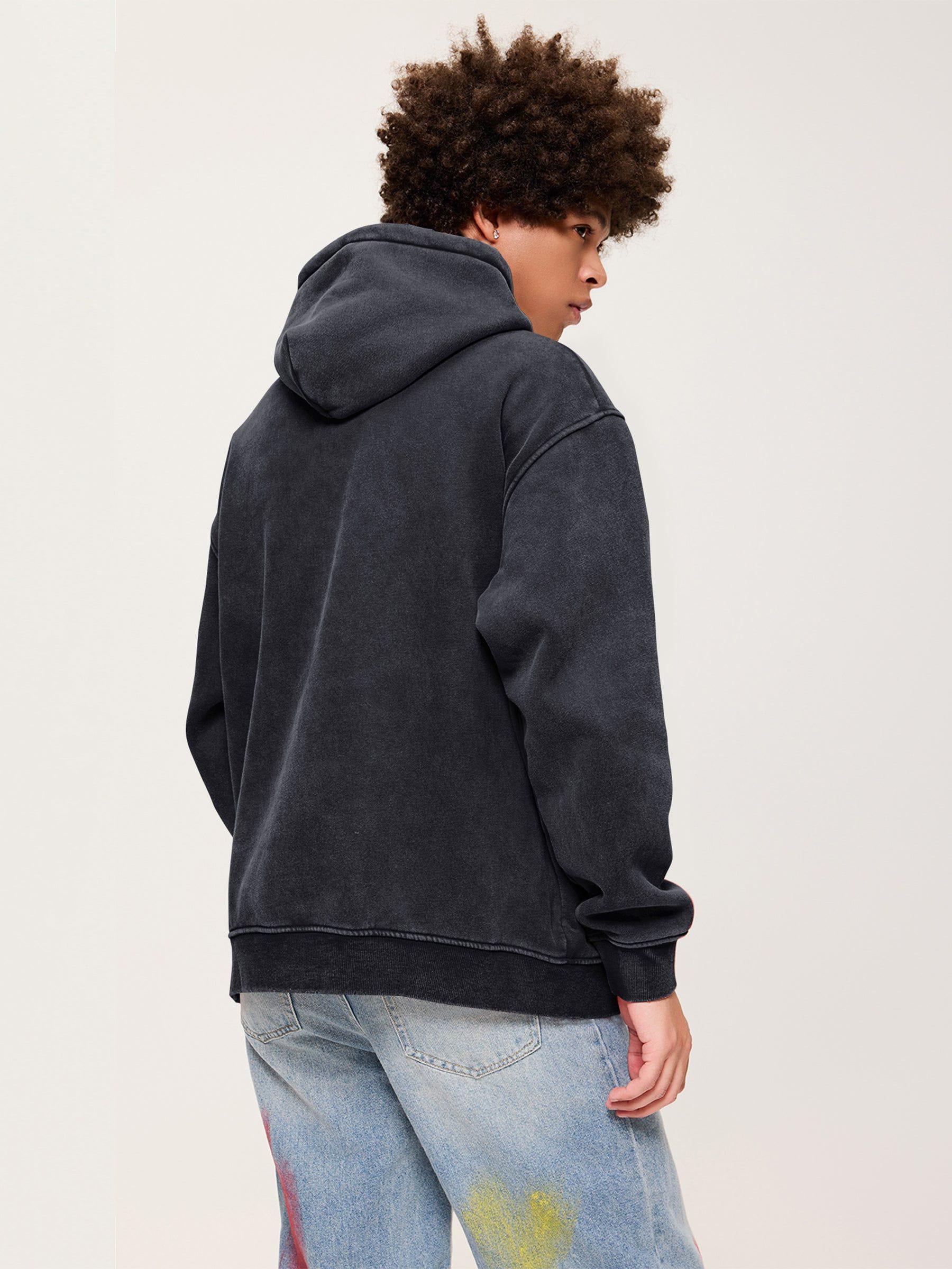 Aelfric Eden Embroidery Washed Pullover Hoodie Product Image