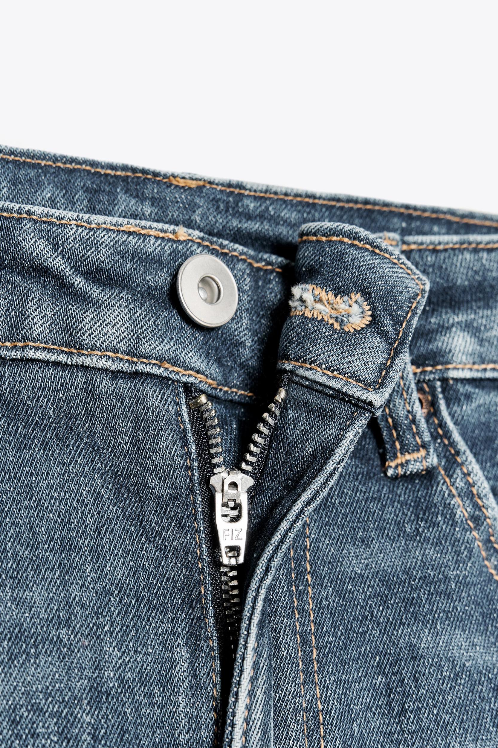 FLARED CROPPED HIGH WAIST TRF JEANS Product Image