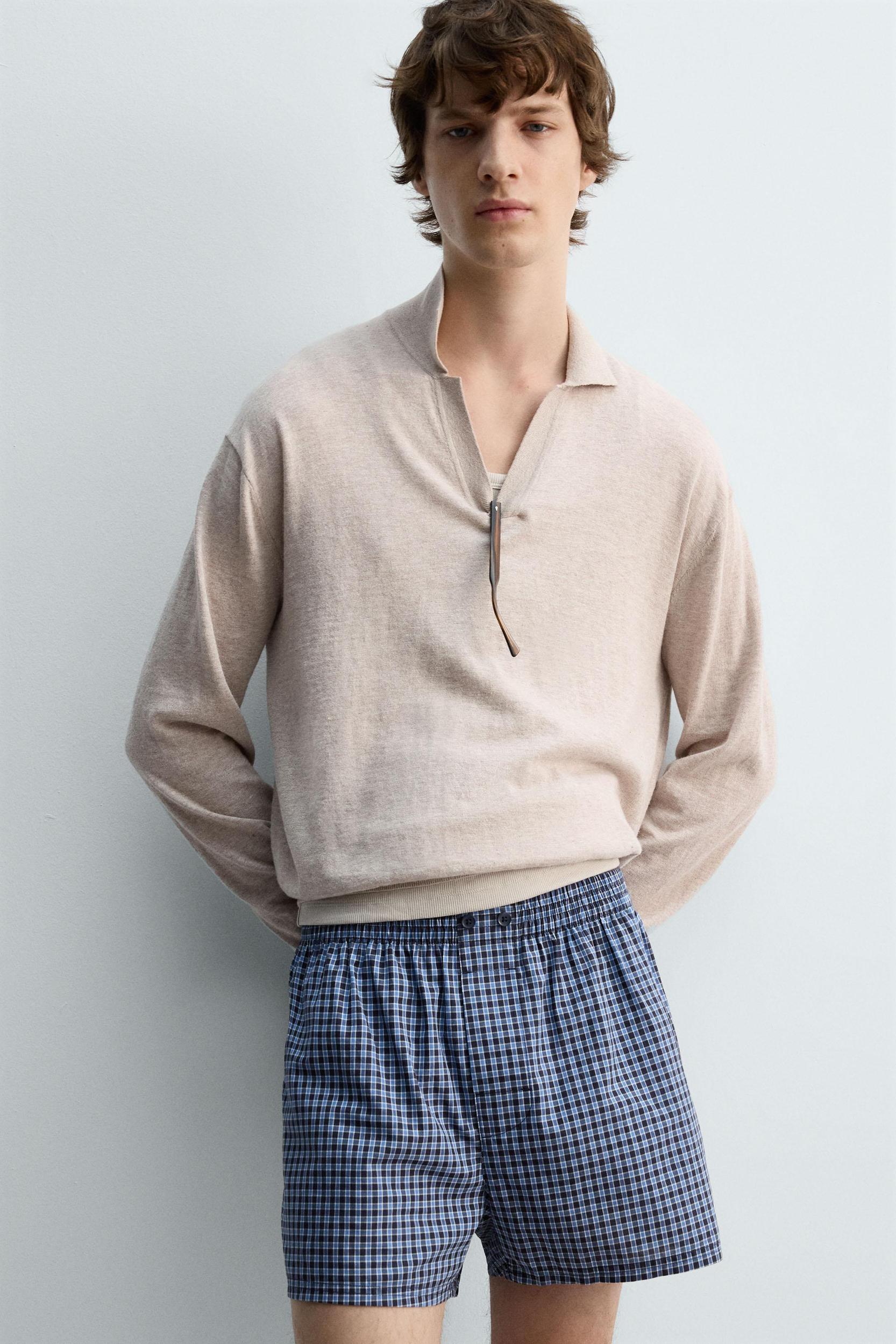 LIMITED EDITION CHECKERED POPLIN BOXERS Product Image