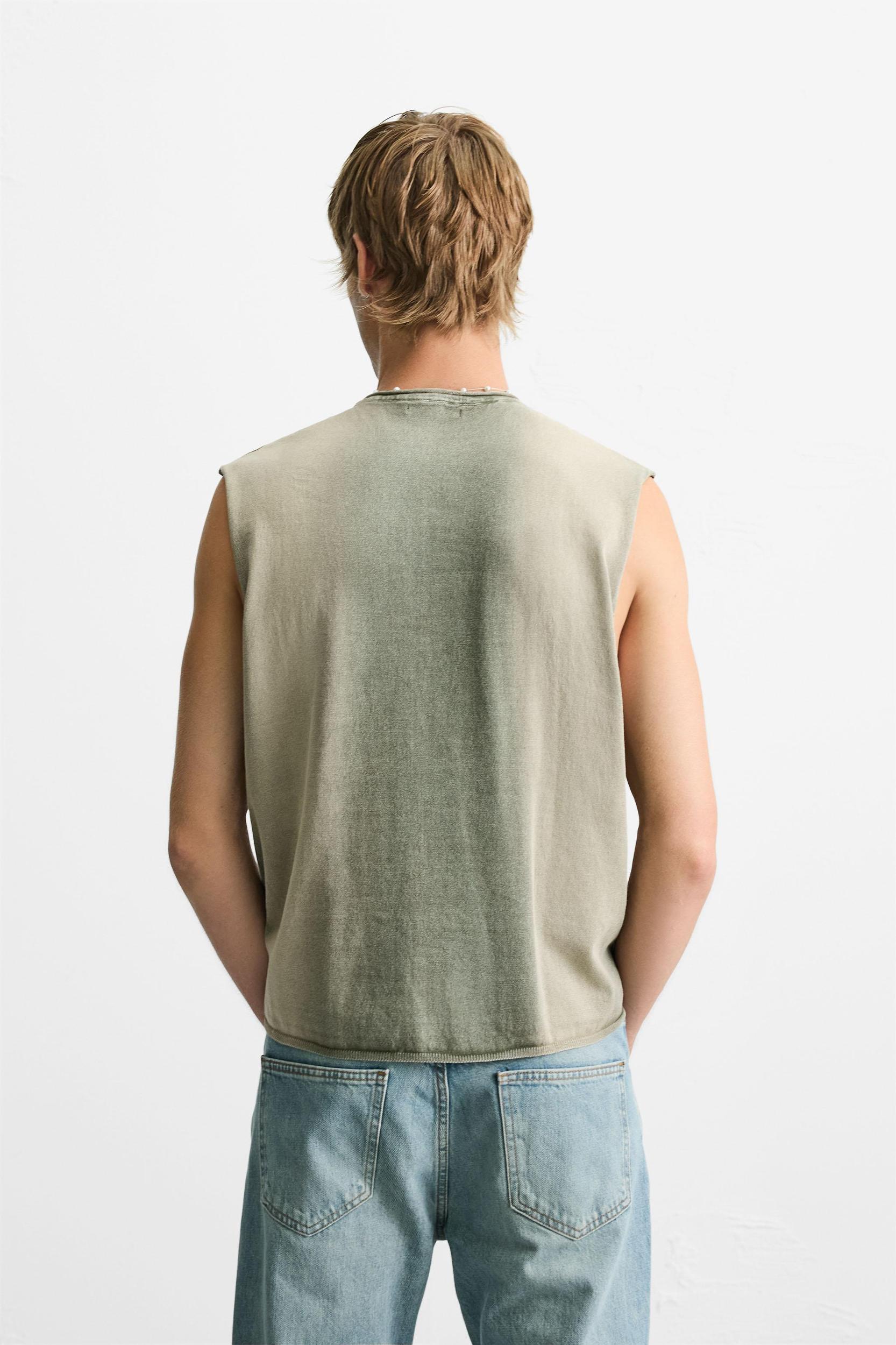 WASHED KNIT TANK TOP Product Image