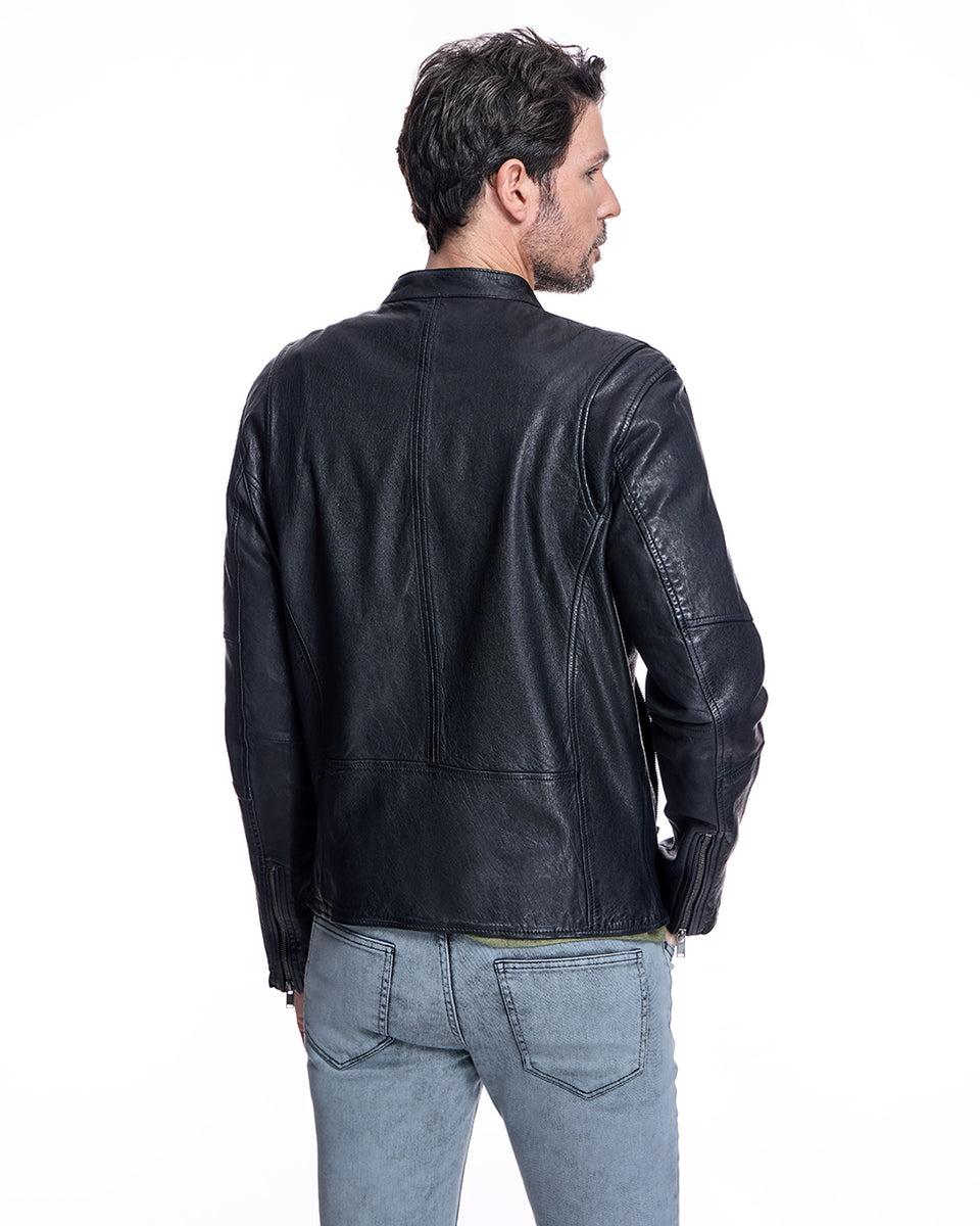Men's Leather Jacket Product Image
