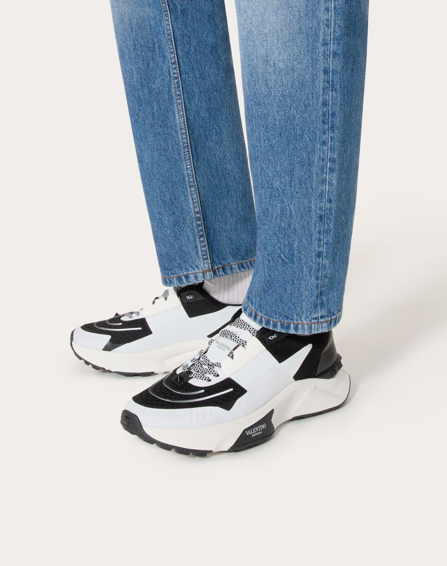 True Act Low Top Sneaker In Mesh And Rubberized Fabric Product Image