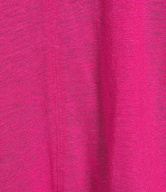 Eileen Fisher Organic Linen Jersey V-Neck Cap Sleeve Top Product Image