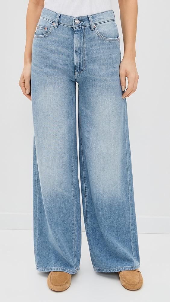 DL1961 DL Aura Hepburn Wide Leg High Rise Jeans | Shopbop Product Image