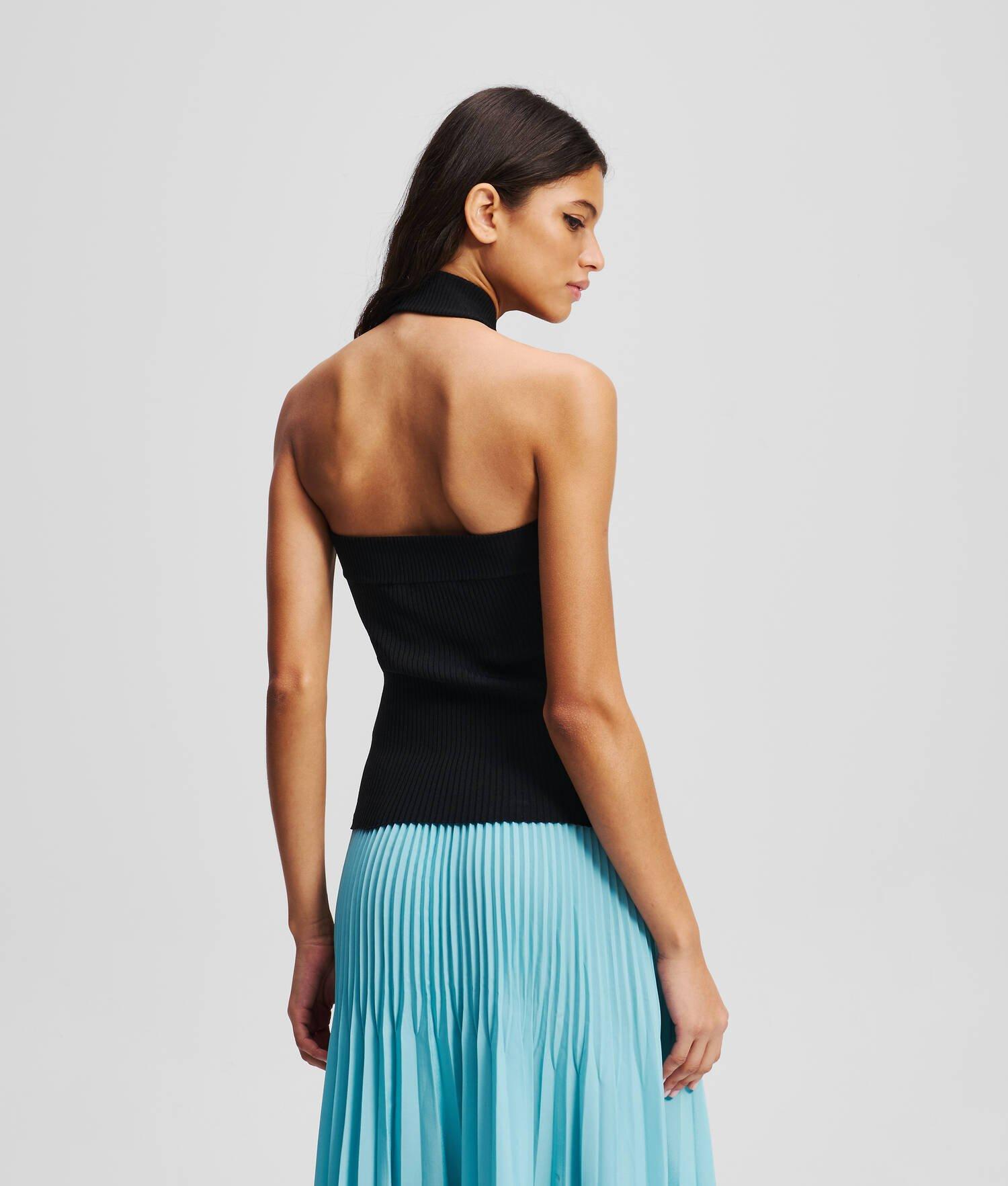 HALTERNECK KNITTED TOP Product Image