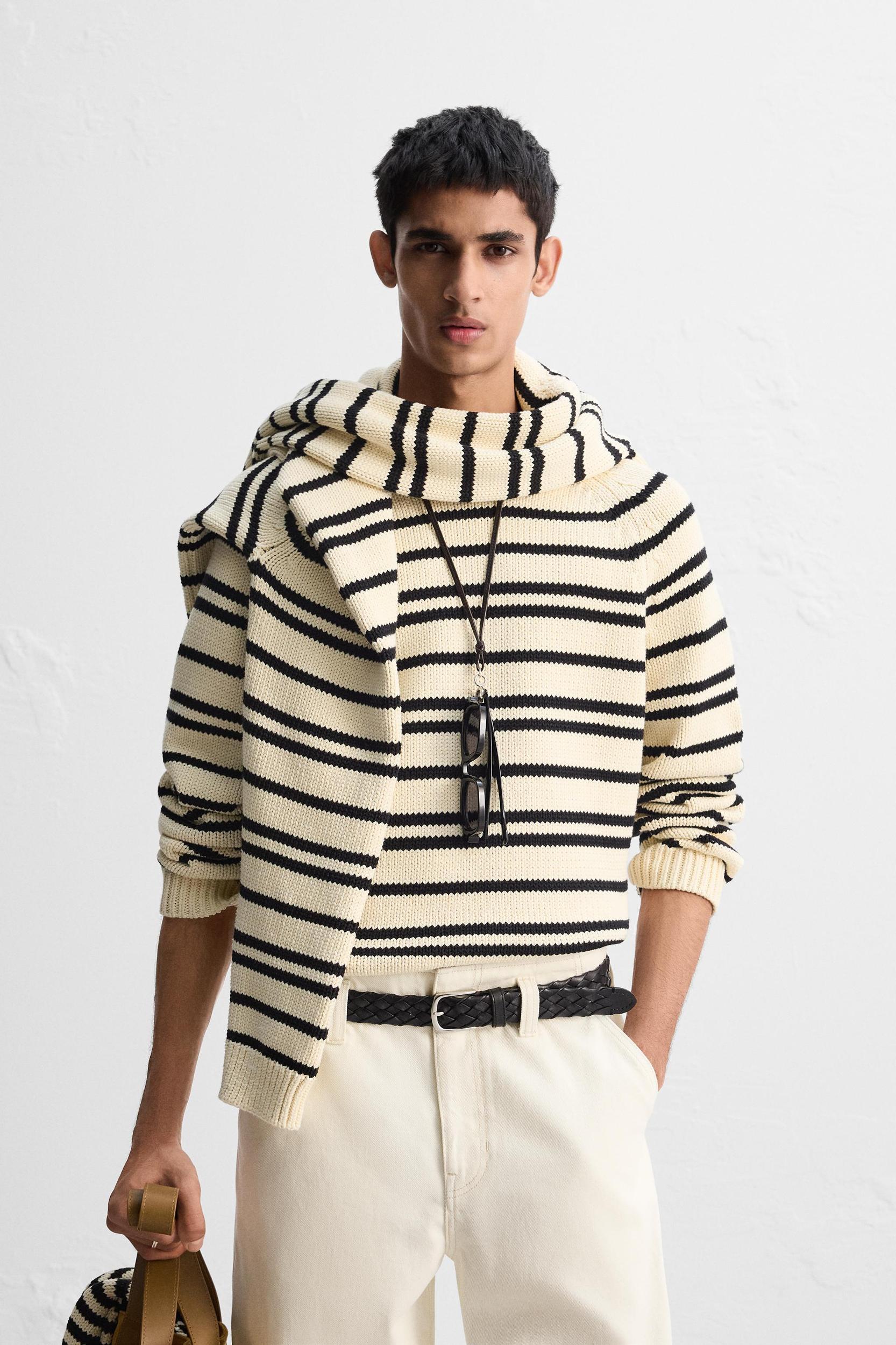 LIMITED EDITION TEXTURED STRIPE SWEATER Product Image