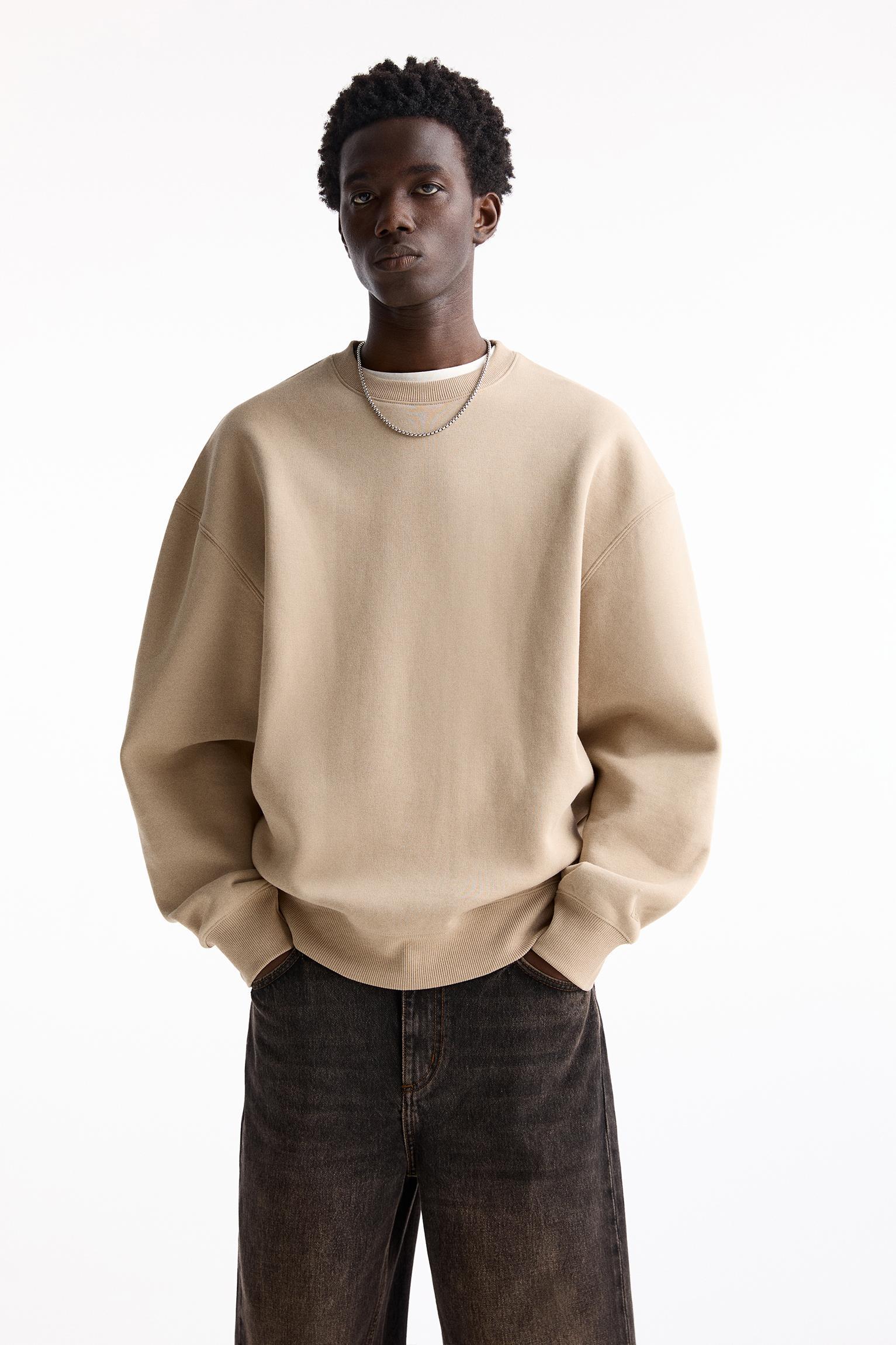 Basic crew neck sweatshirt Product Image