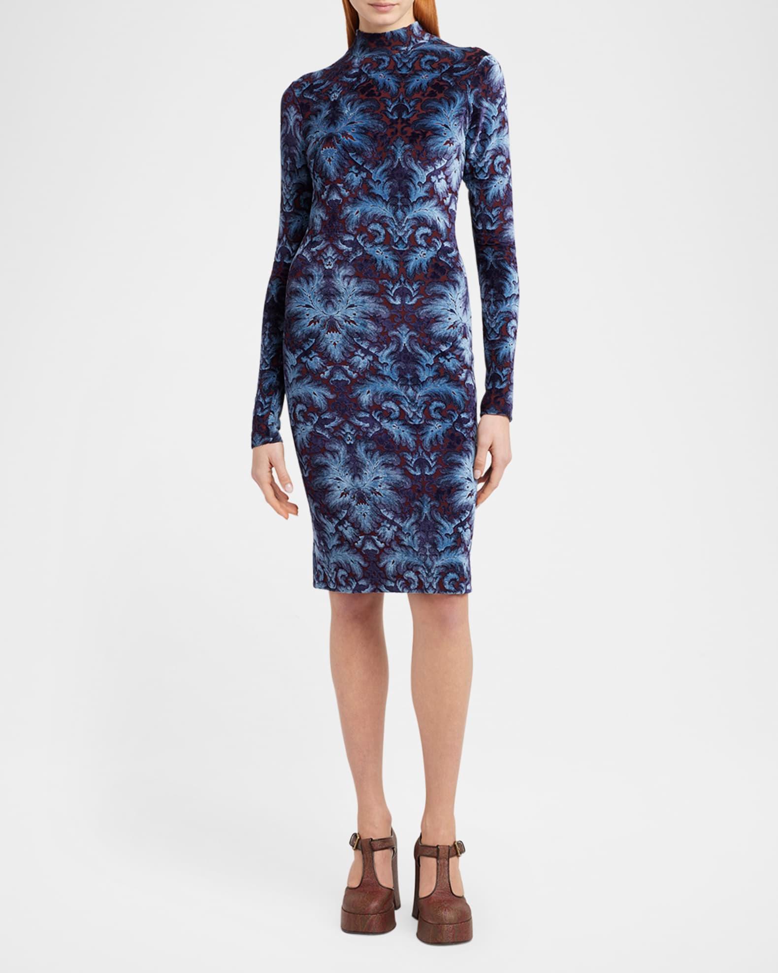 Long-Sleeve Midi Dress  Product Image