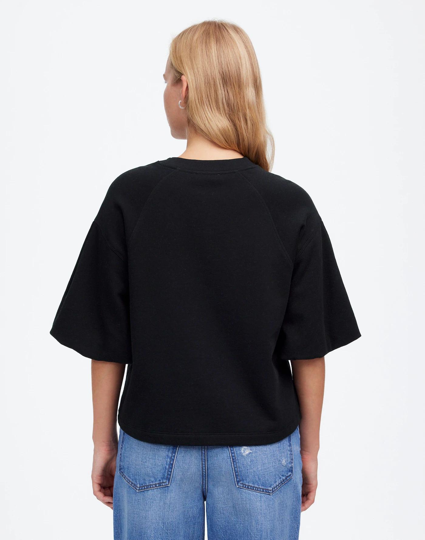 Puff-Sleeve Sweatshirt Tee Product Image