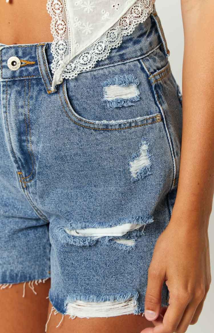 Loui Dark Wash Denim Shorts Baby Product Image