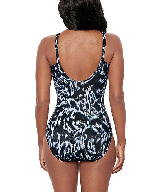 Miraclesuit Adorn Siren V-Neck Underwire Bra One Piece Swimsuit Product Image