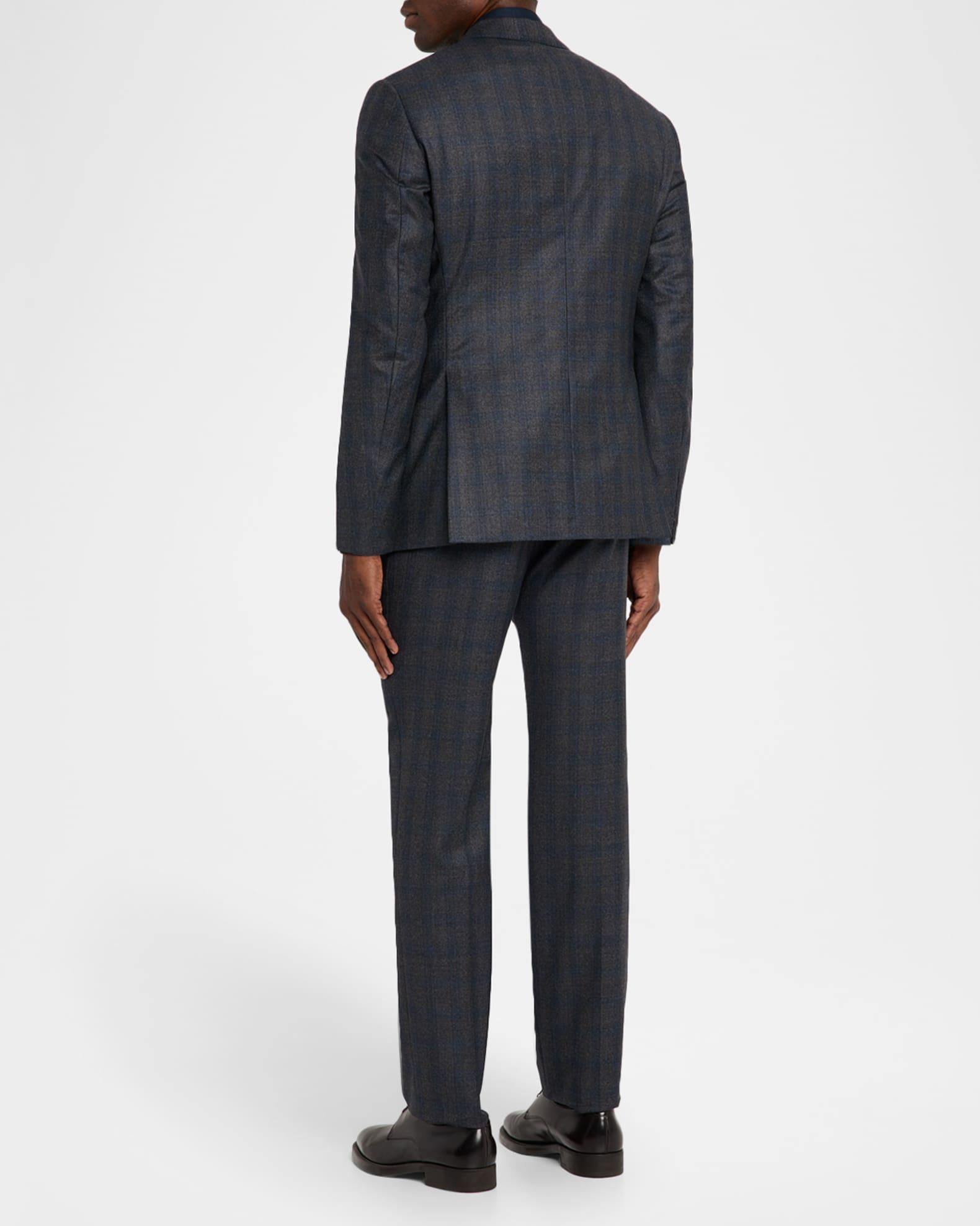 Men's Blurred Plaid G Line Two-Piece Suit  Product Image
