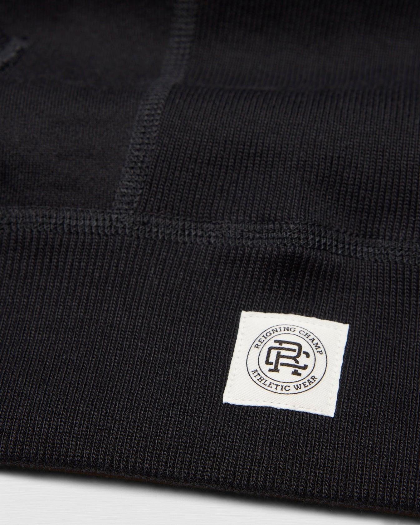 Reigning Champ Midweight Terry Arch Logo Hoodie in Black Product Image