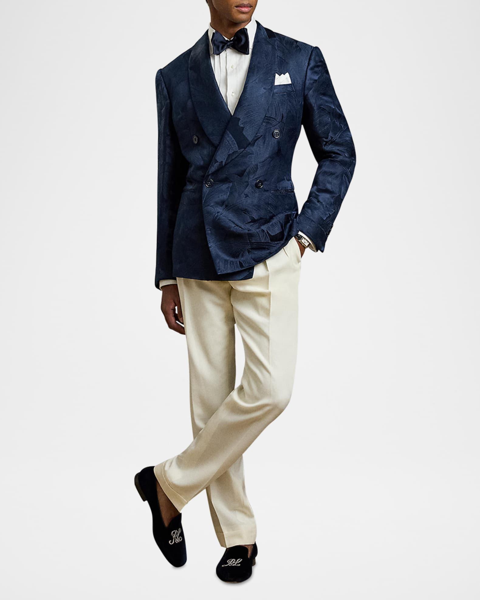Men's NM X RL French Cuff Linen Tuxedo Shirt Product Image