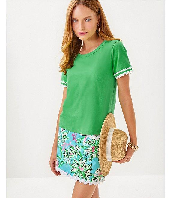 Lilly Pulitzer Gardner Multi Sun Of A Bun Print Mid Rise Ric Rac Skort Product Image