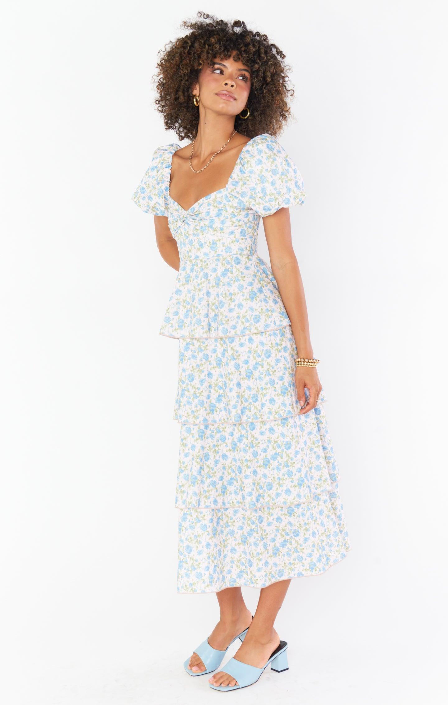 Va Va Midi Dress ~ Charming Rose Product Image