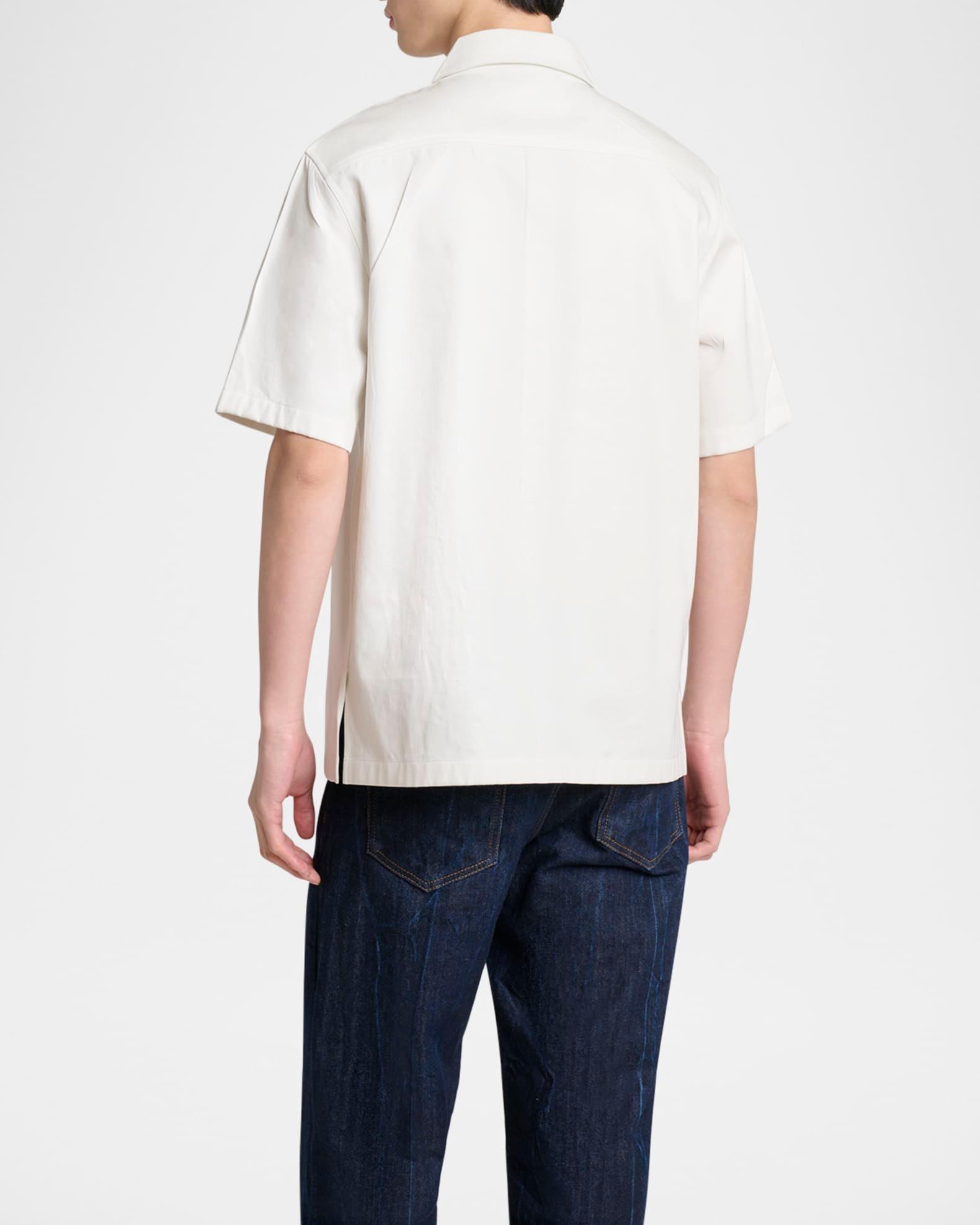 Men's Twill Embroidered Pocket Shirt Product Image