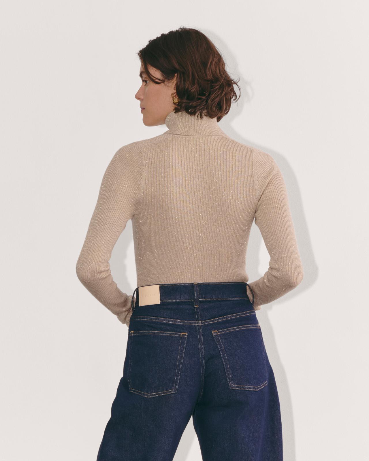 Womens Turtleneck in Lurex Merino Sweater by Everlane Product Image