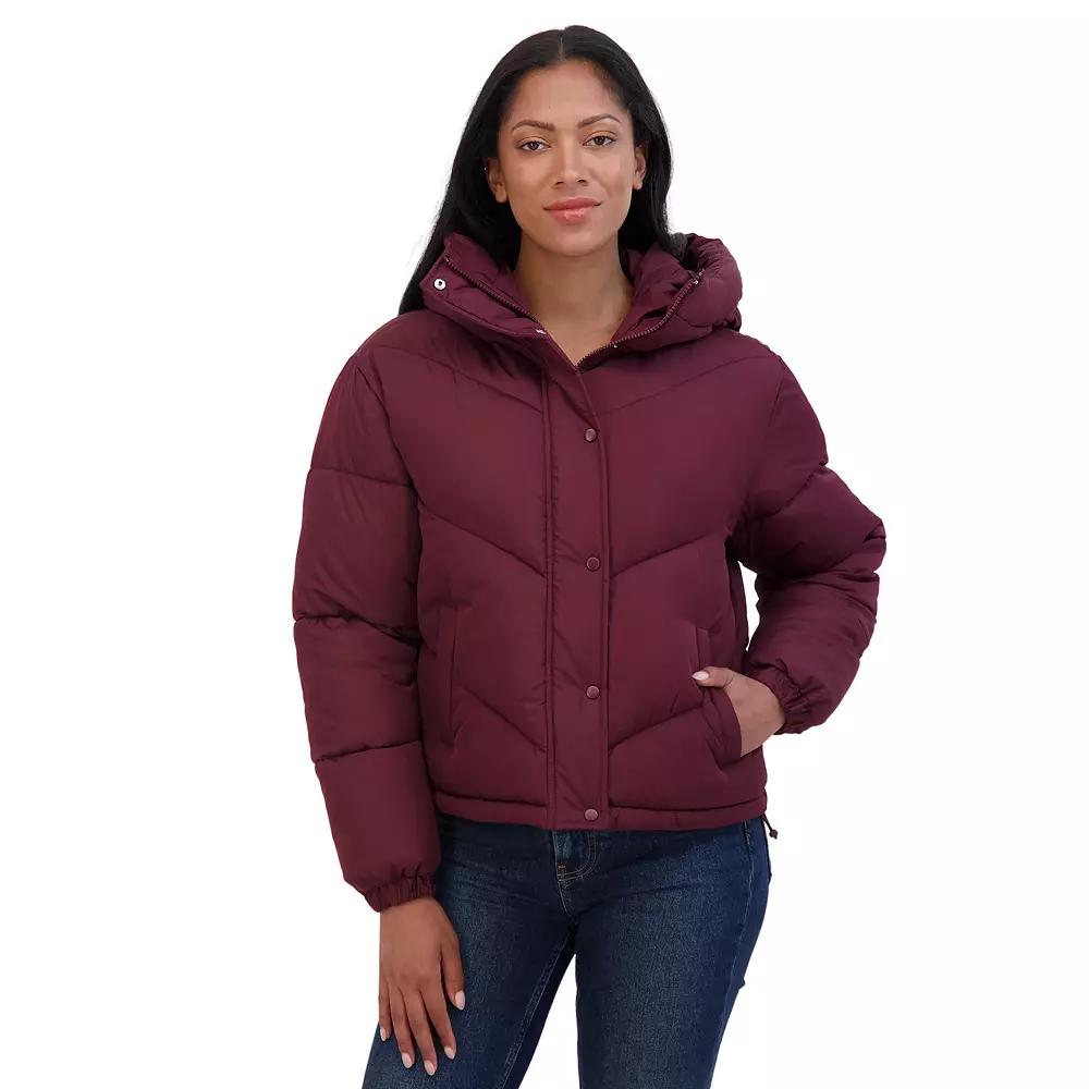 Juniors' Sebby Short Puffer Jacket, Women's,  Product Image