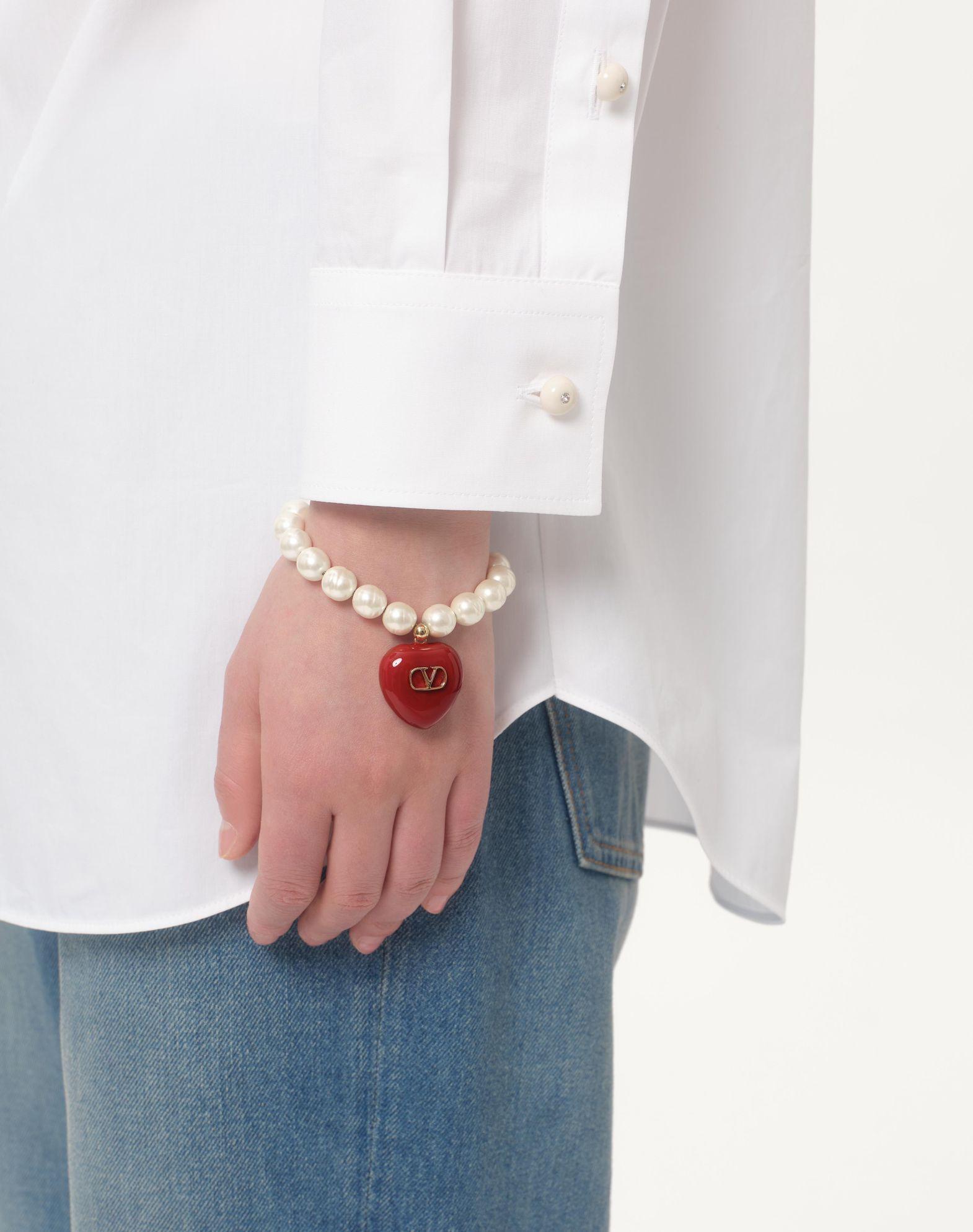 Coeur Royal Bracelet In Metal, Enamel And Beads Product Image