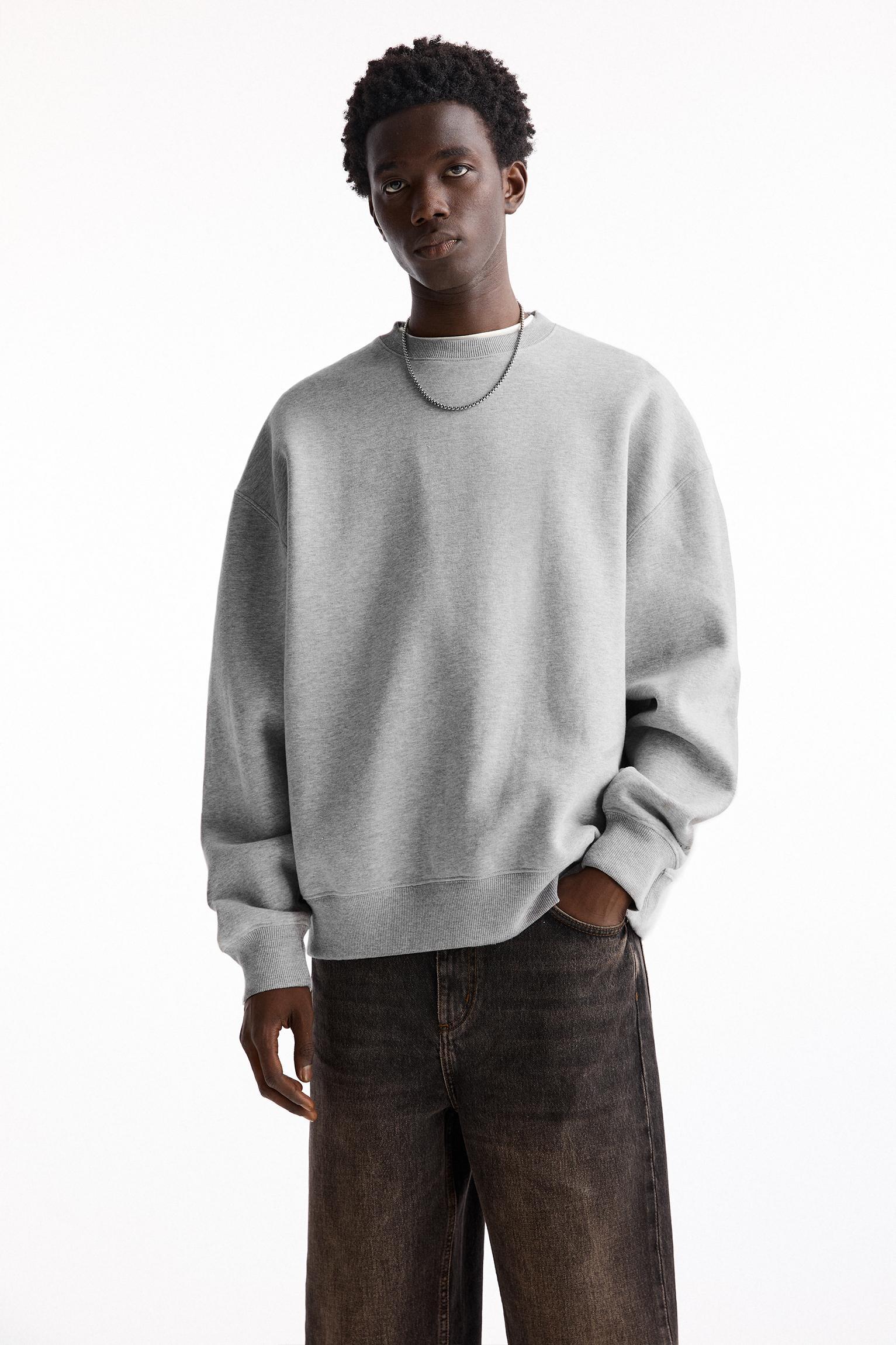 Basic crew neck sweatshirt Product Image