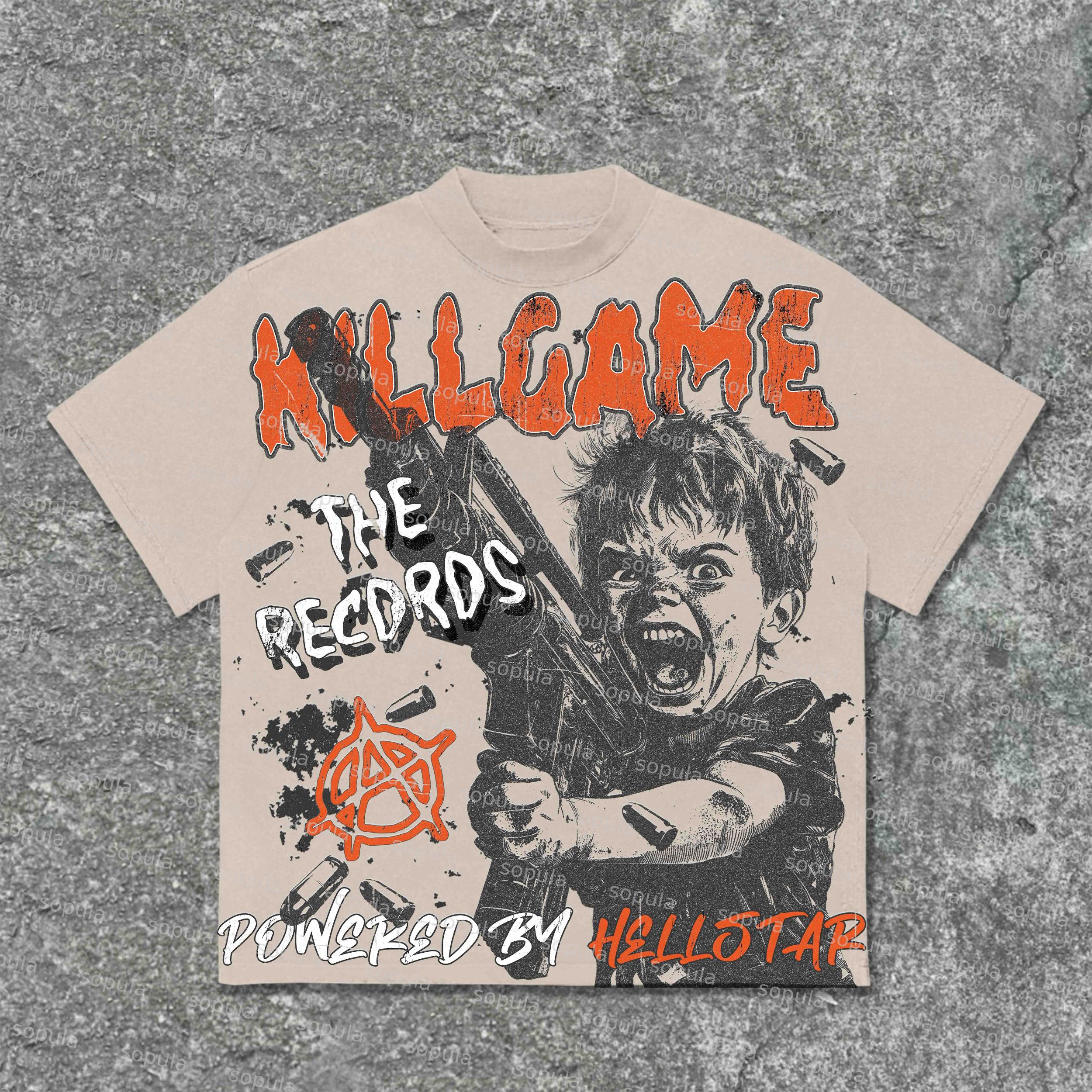 Sopula Street Killgame Makes Old Graphics Cotton T-Shirt Product Image