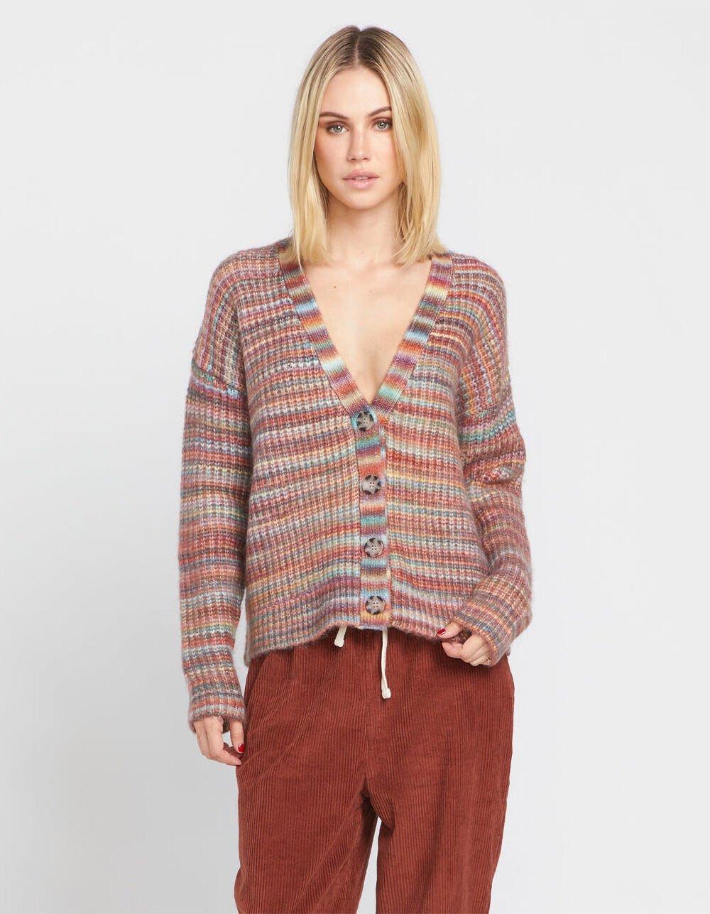 VOLCOM Desert Dreamz Striped Womens Cardigan - MULTI Product Image