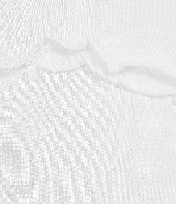 Originality V-Neck Short Puff Sleeve Ruffle Top Product Image