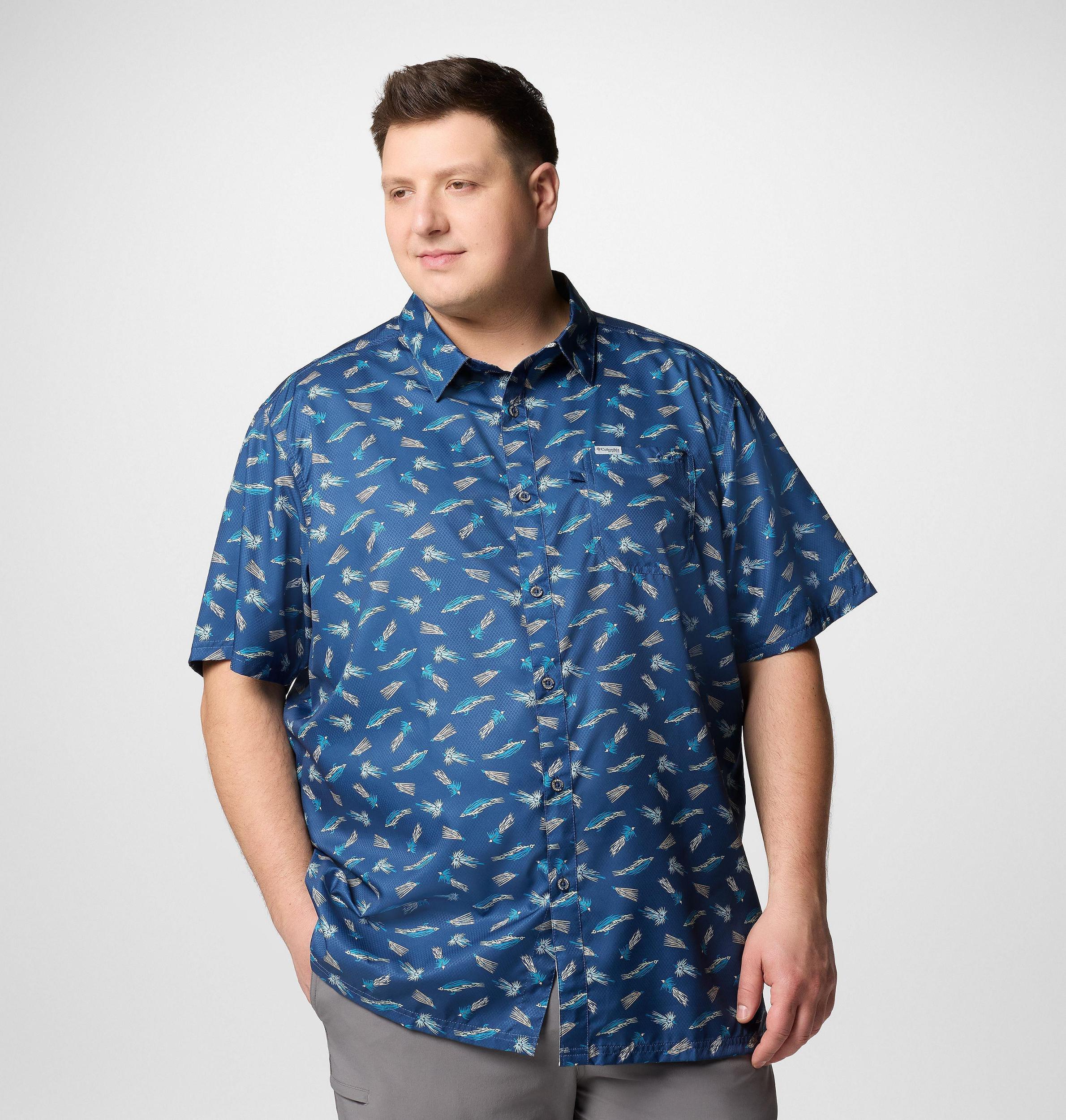 Columbia Mens PFG Super Slack Tide Camp Shirt Big- Product Image