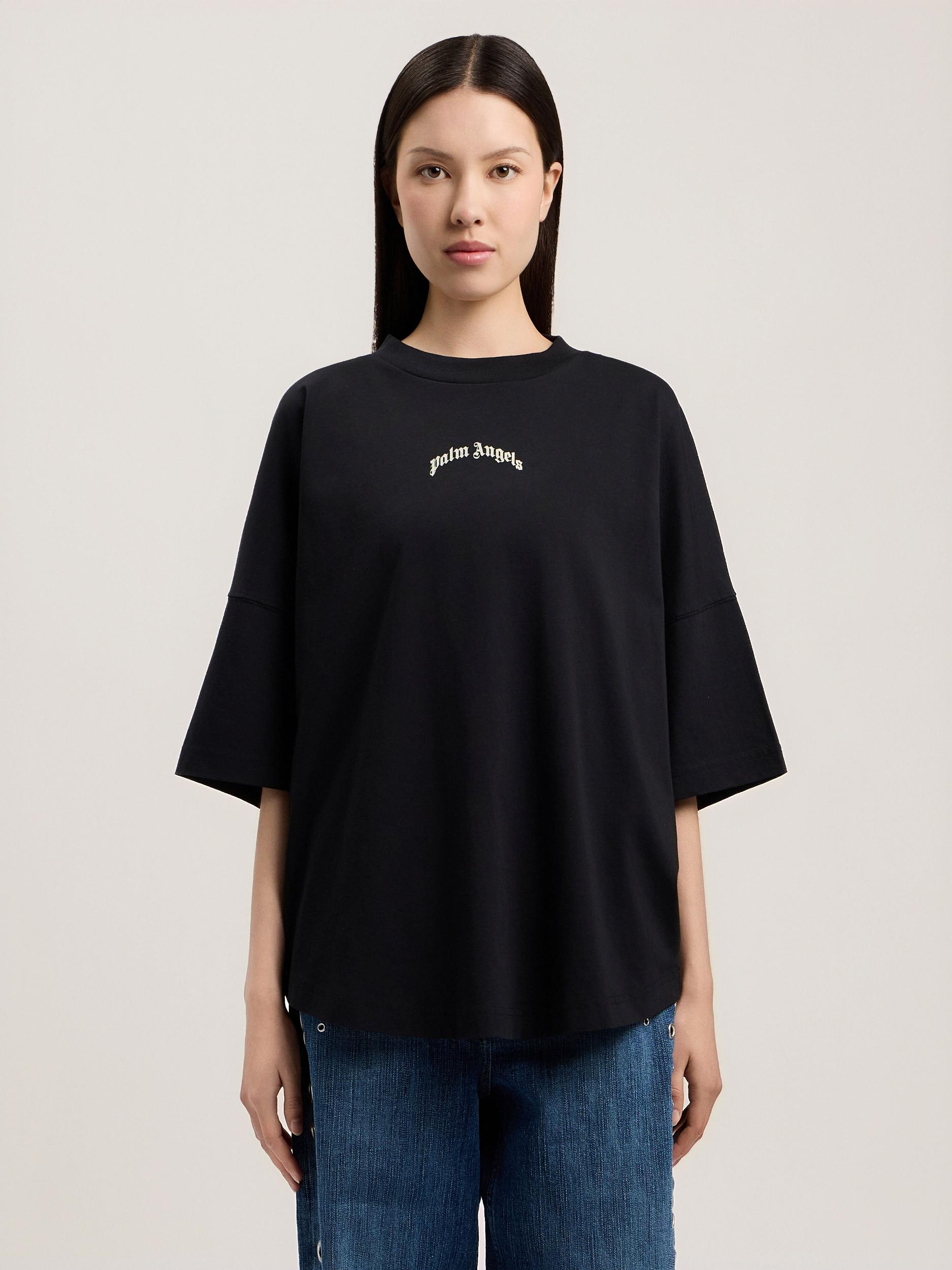 Curved Logo Over T-Shirt Product Image