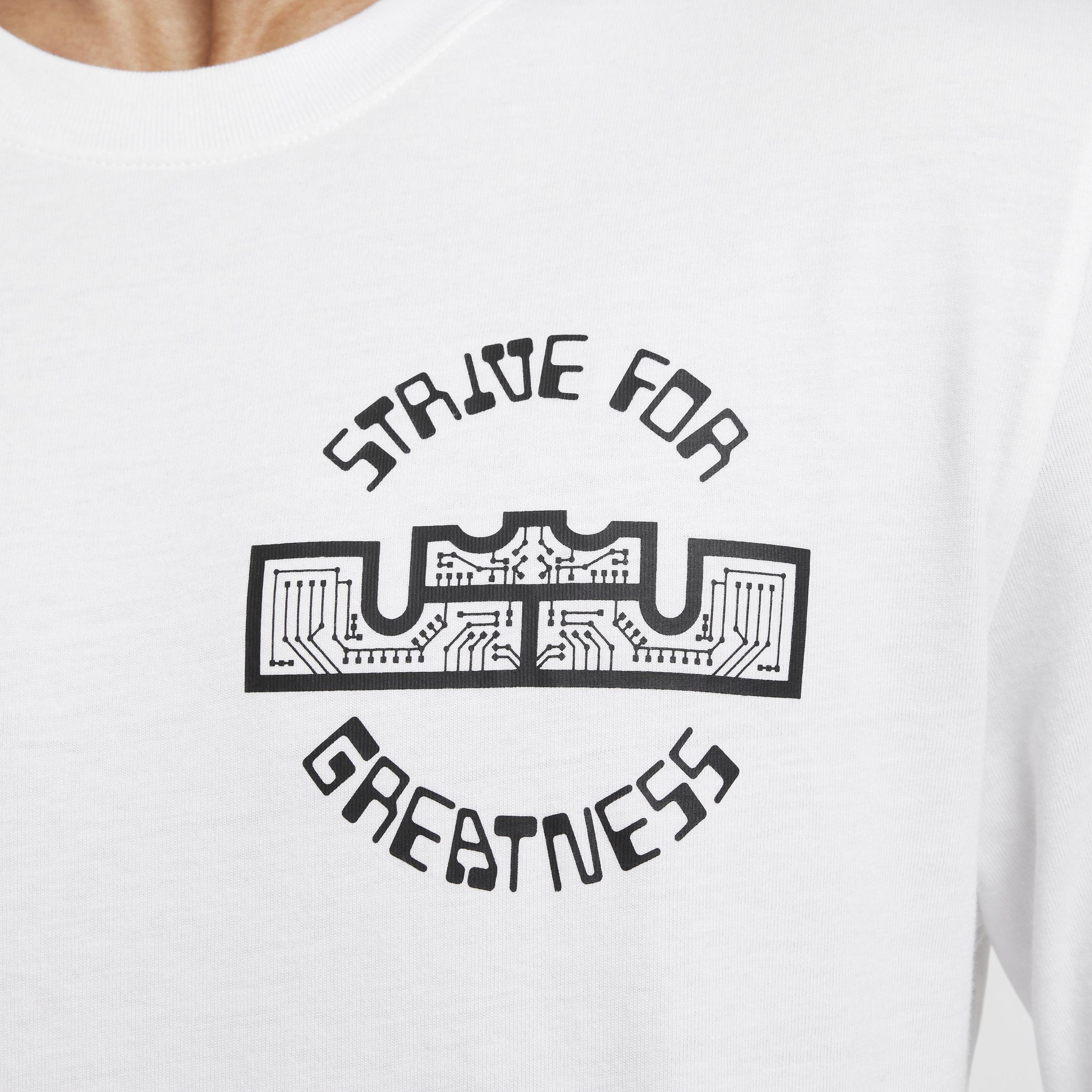 Nike Mens LeBron Max90 Long-Sleeve Basketball T-Shirt | HF6191-100 Product Image