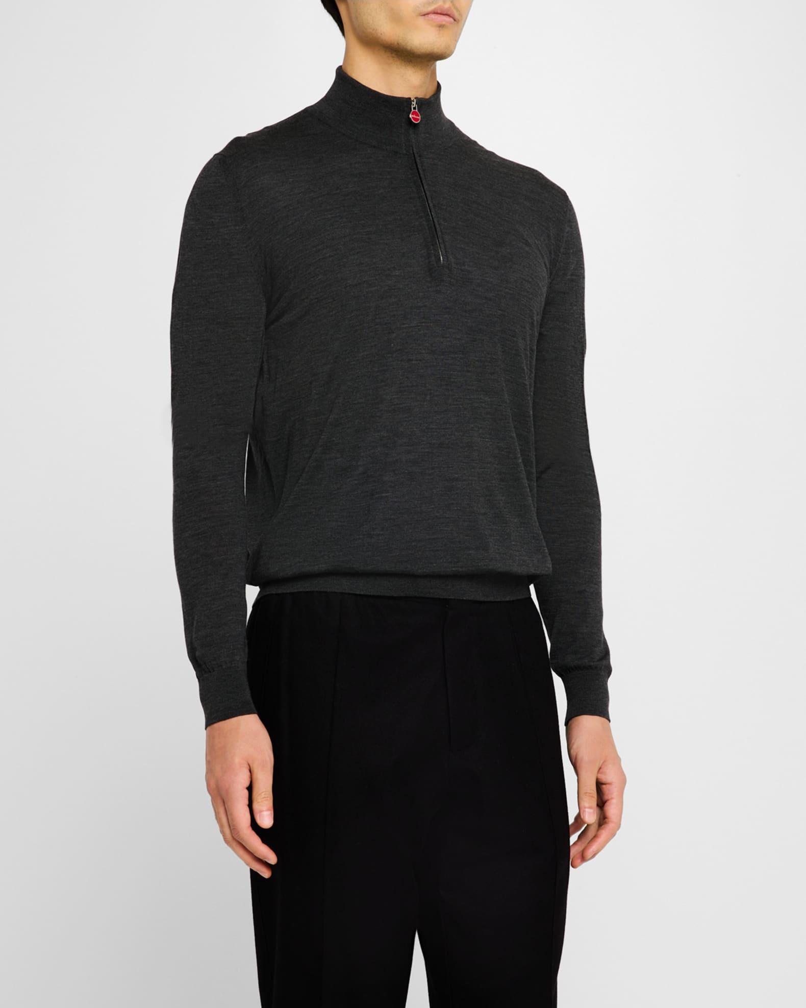 Men's Wool Half-Zip Sweater Product Image