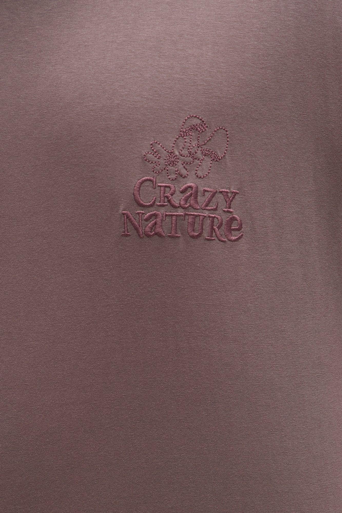 Crazy Nature Short Sleeve Tee - Purple Male Product Image