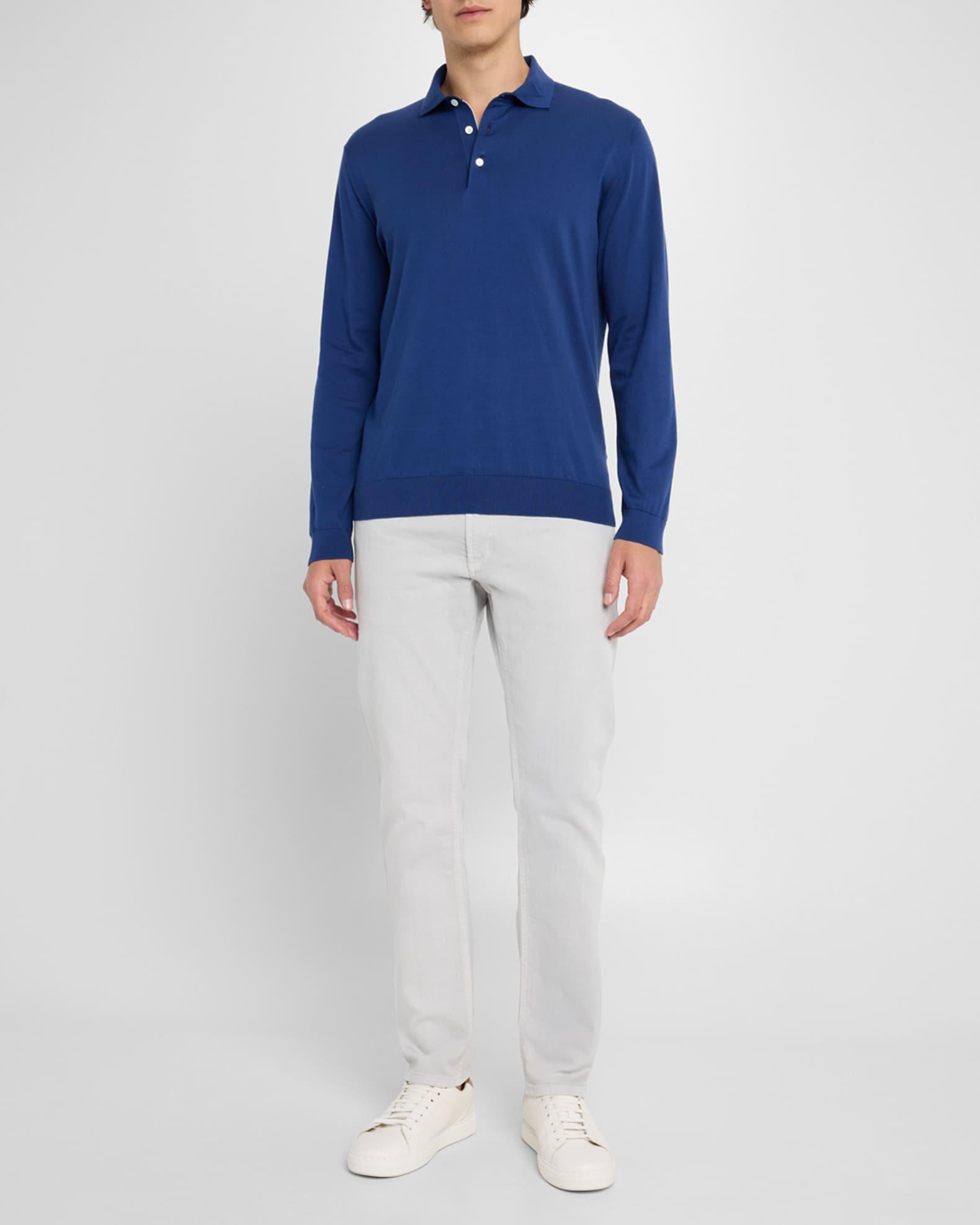 Men's Mariner Sea Island Cotton Polo Sweater Product Image