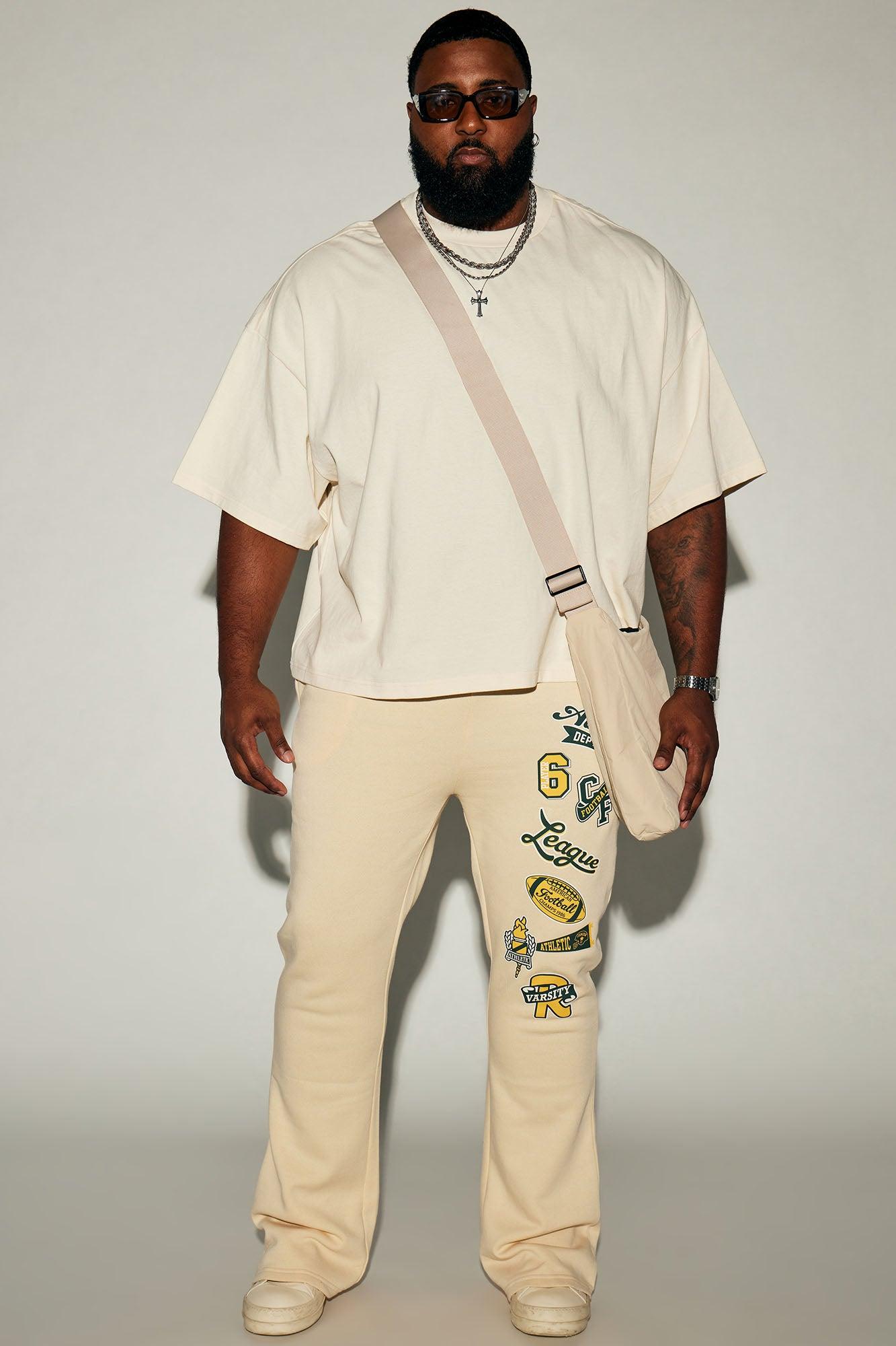 Boxy Cropped Heavyweight Short Sleeve Tee - Cream Product Image