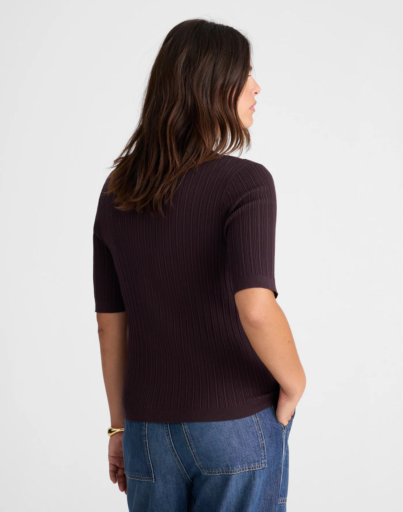 The Signature Knit Johnny-Collar Sweater Product Image