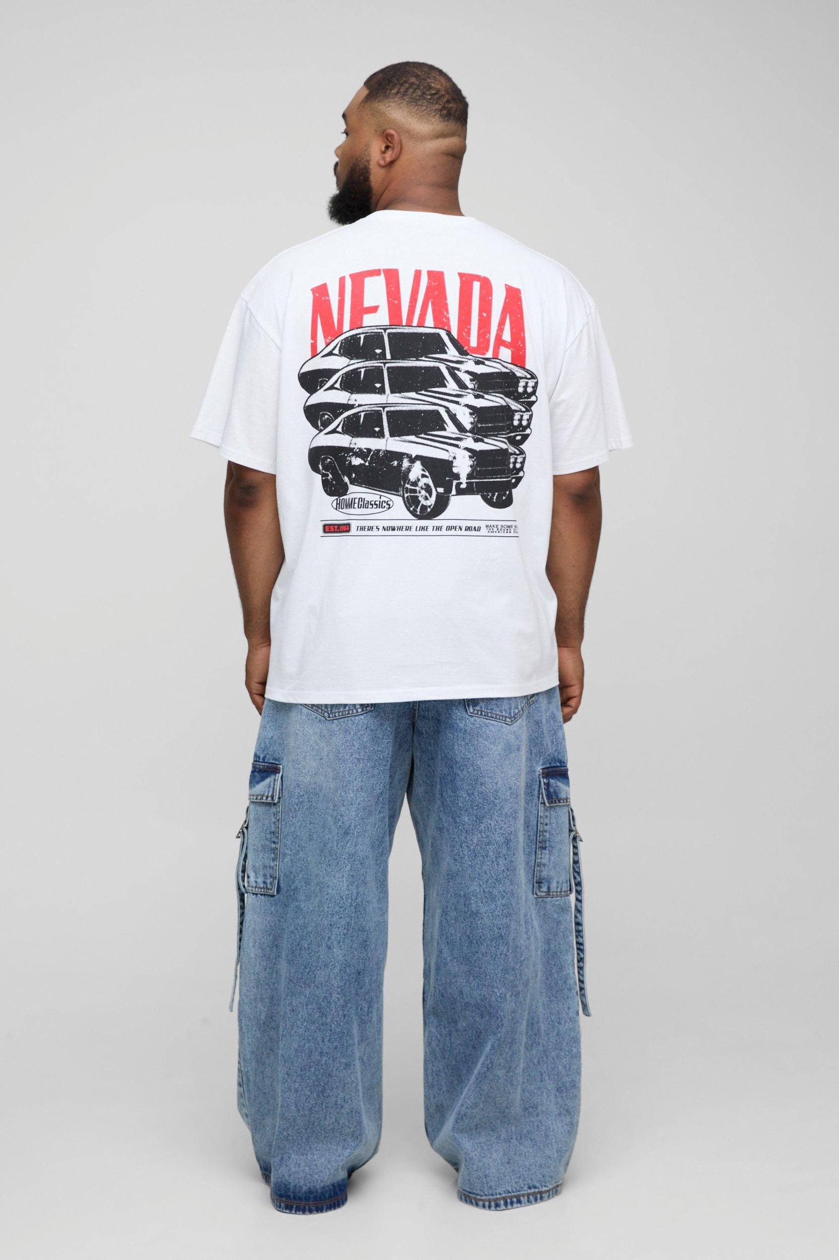 Plus Strap Detail Parachute Fit Jeans | boohooMAN USA Product Image