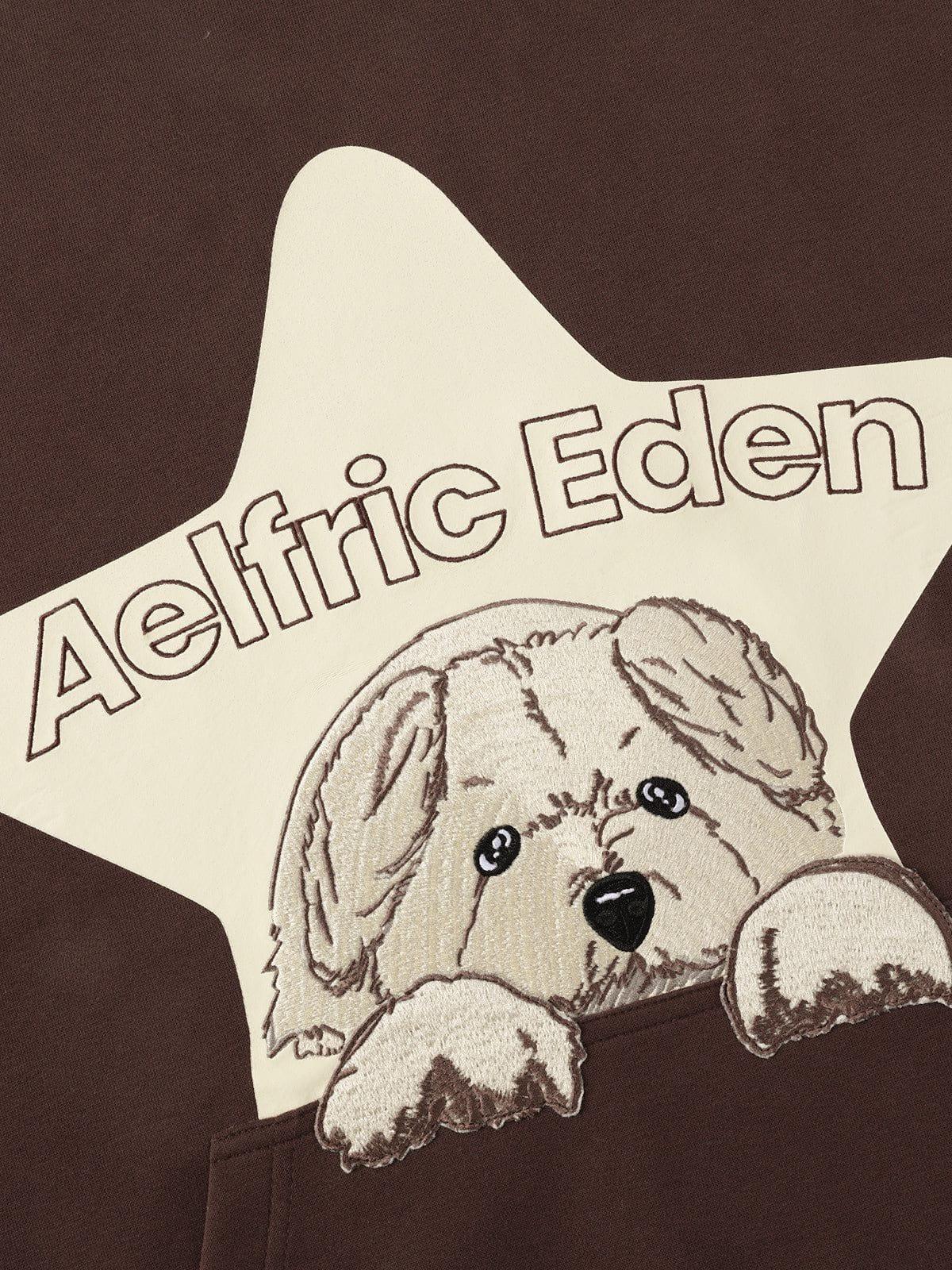Aelfric Eden Cartoon Dog Eden Star Pullover Hoodie Product Image