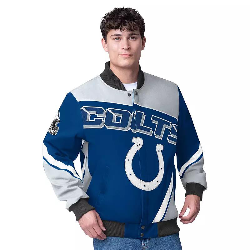 Men's G-III Extreme  Royal Indianapolis Colts Maximum Racing Full-Zip Jacket, Size: Medium, Blue Product Image