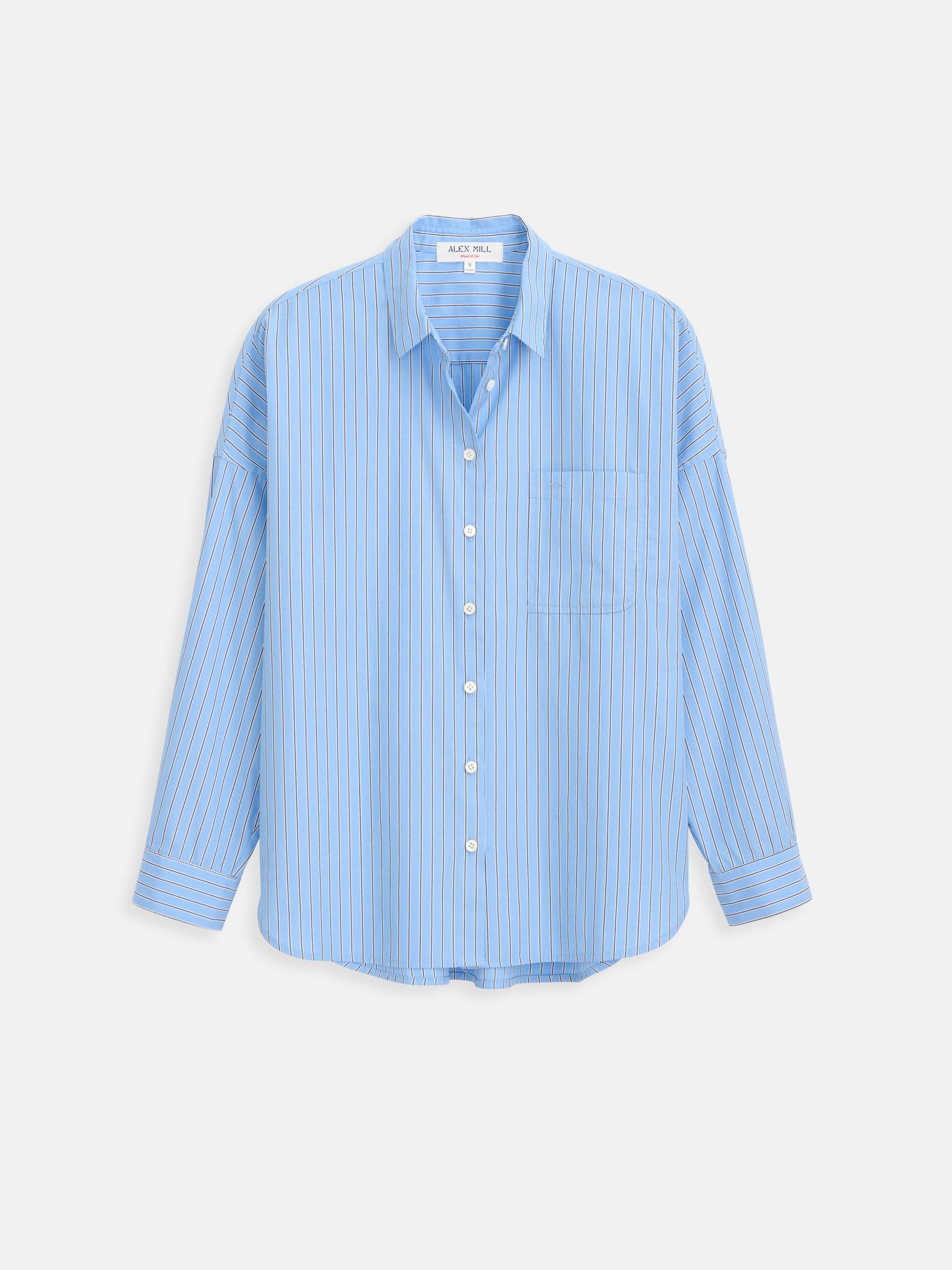 Jo Striped Shirt In Cotton Poplin Product Image
