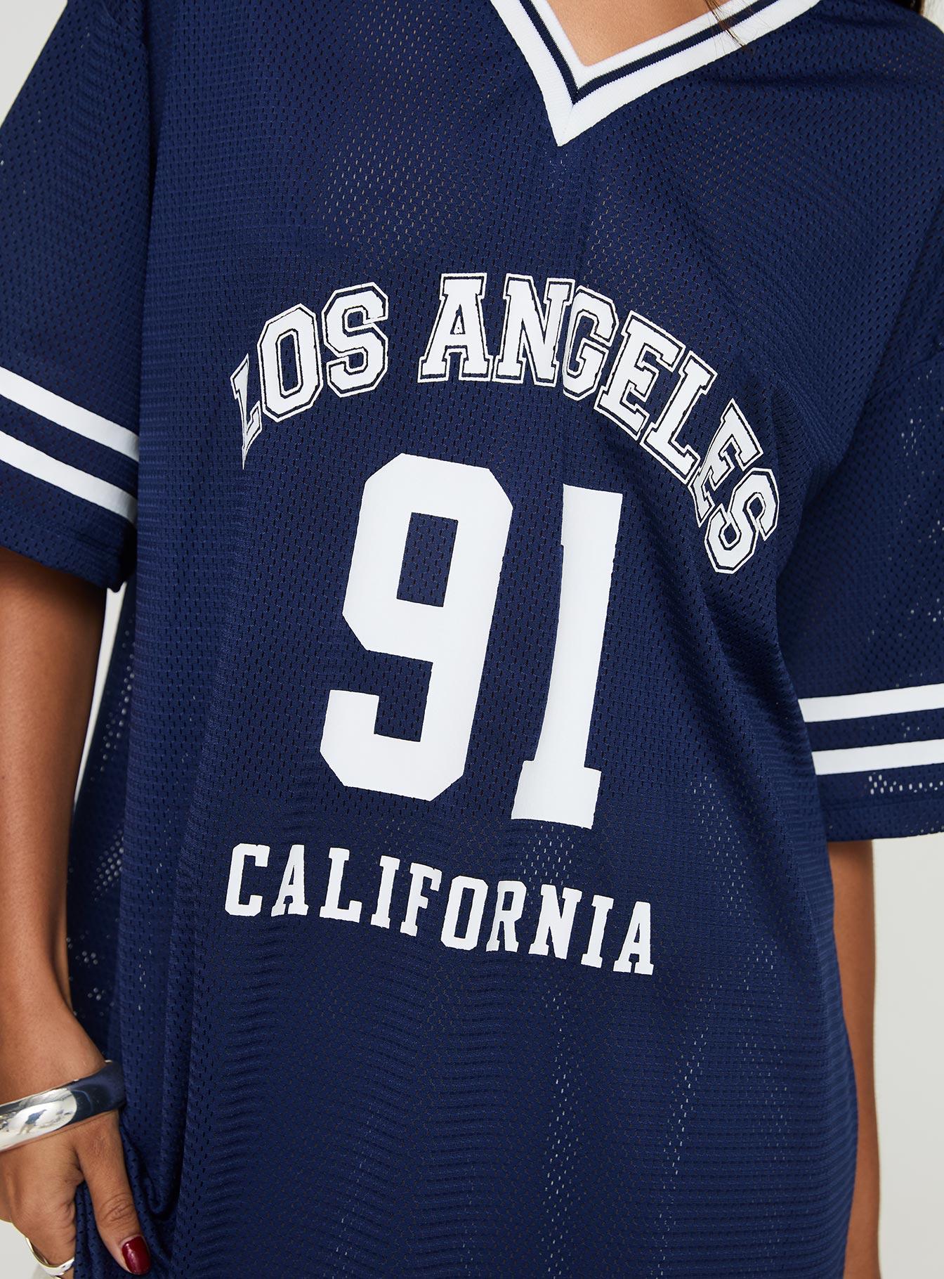 Michail Jersey Dress Navy Product Image