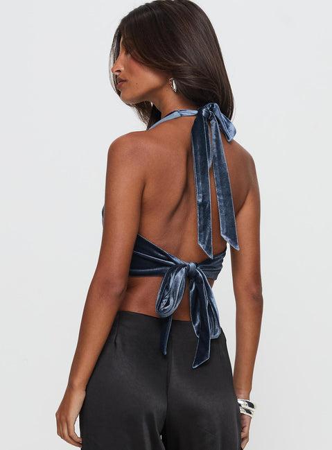 Seleneah Halter Top Slate Product Image