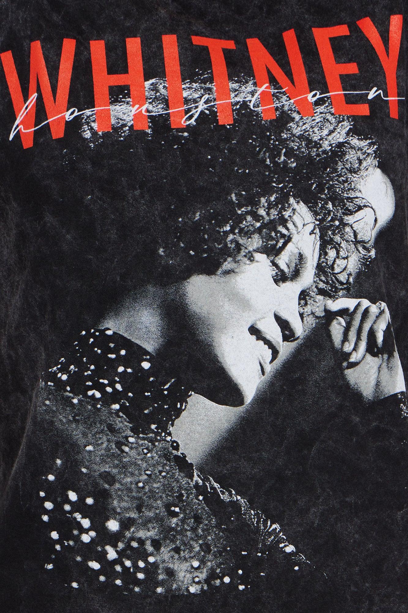 Whitney Houston Shooting Star Oversized Tee - Black Female Product Image