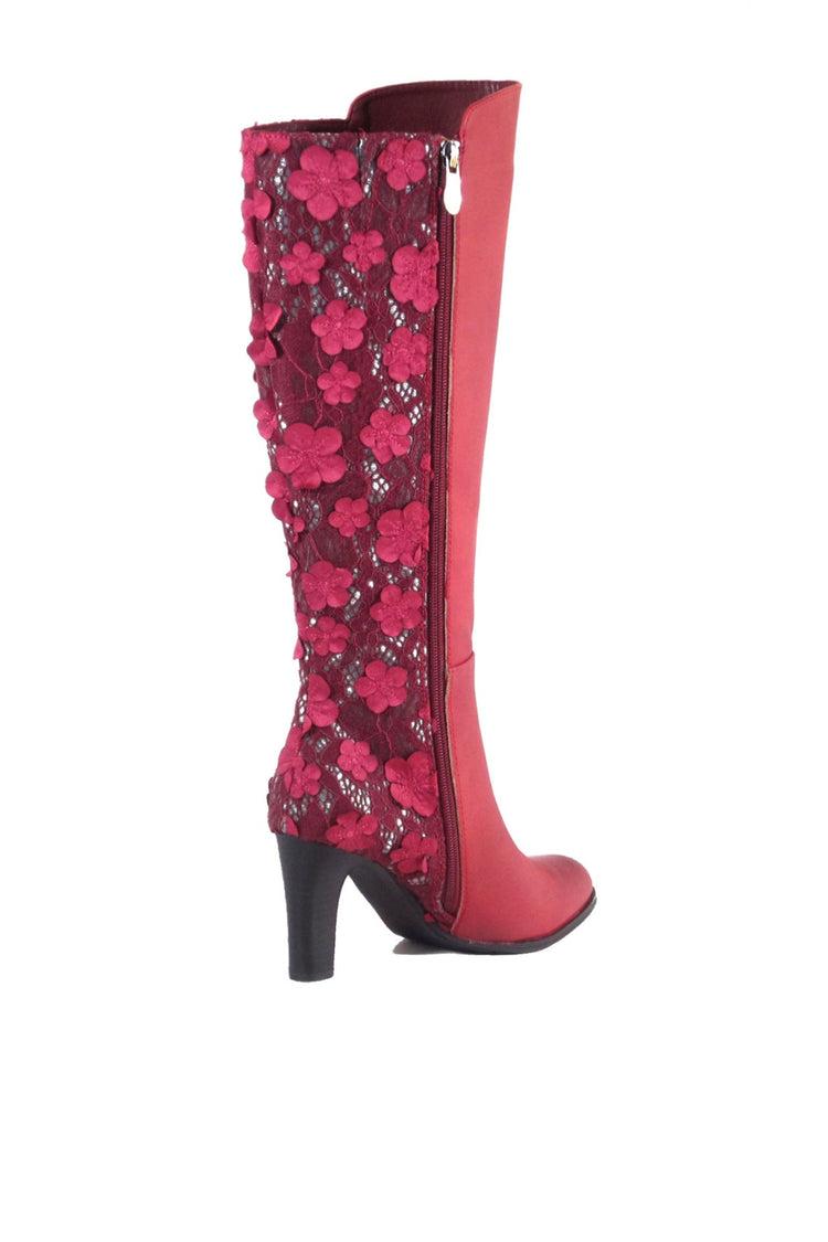 Geller Floral Lace Boots Product Image